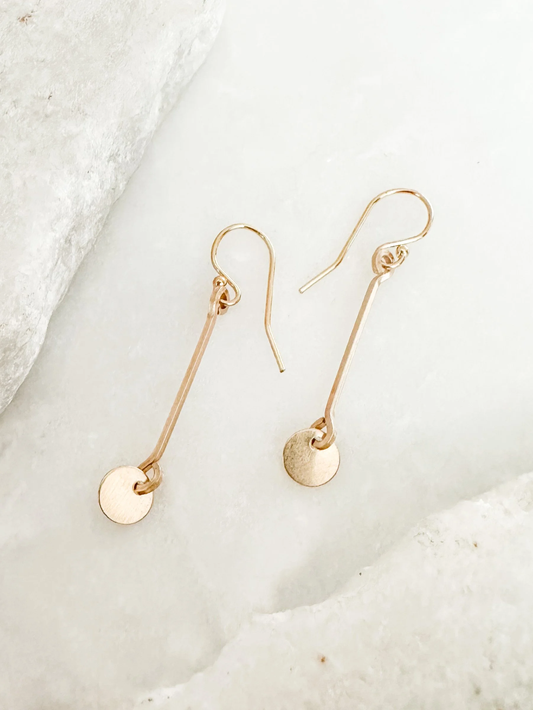 Modern everyday bar drop earring