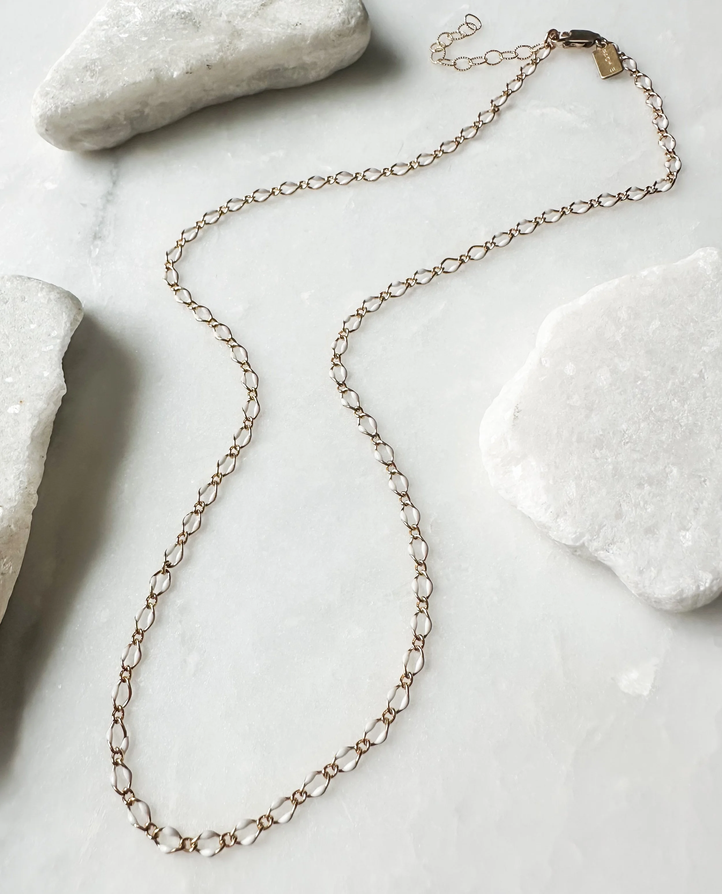 White enamel chain necklace_Rach B Jewelry_RB1310_3.JPEG