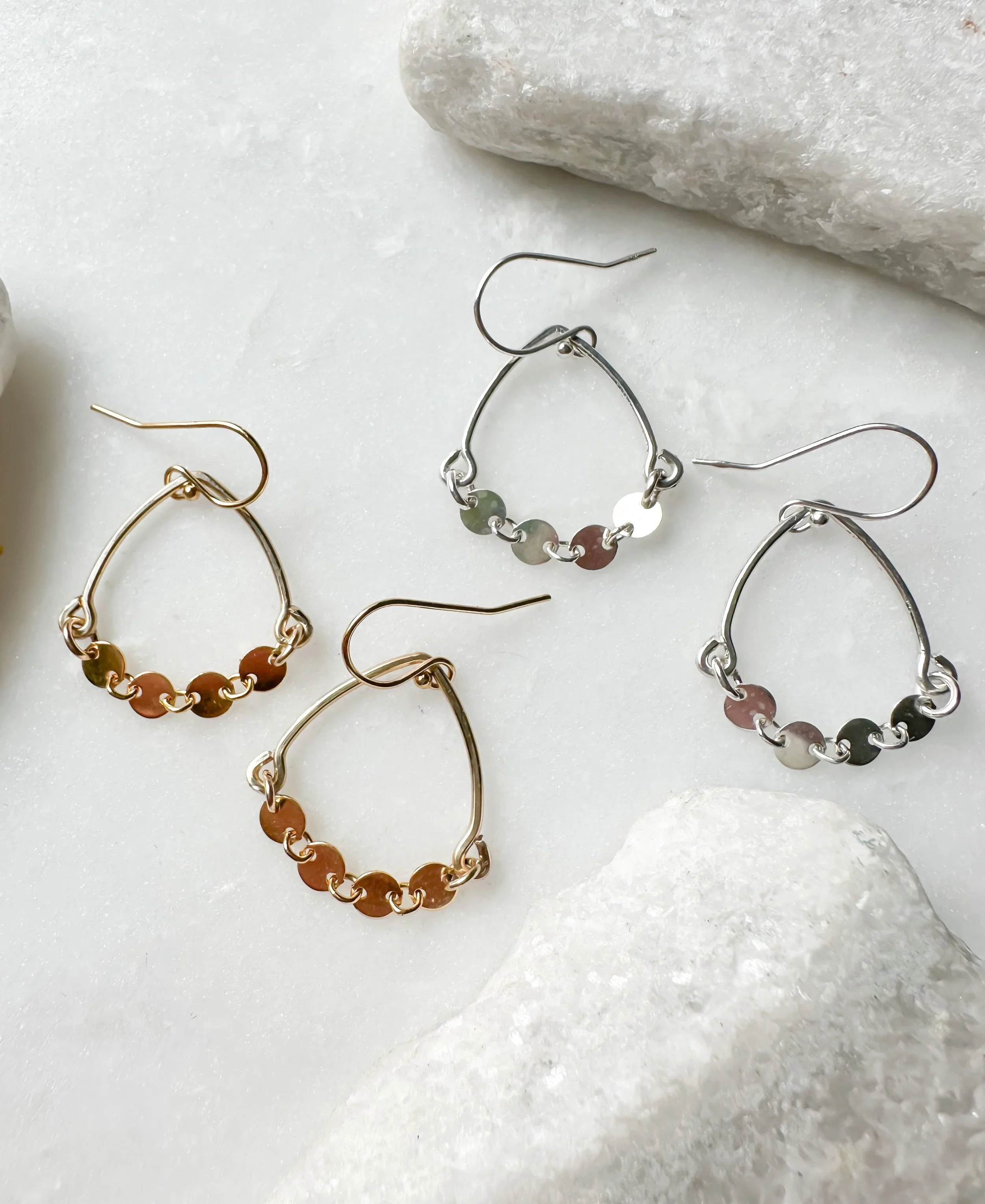 Small coin drape earring_RB1296_Rach B Jewelry_3.JPEG