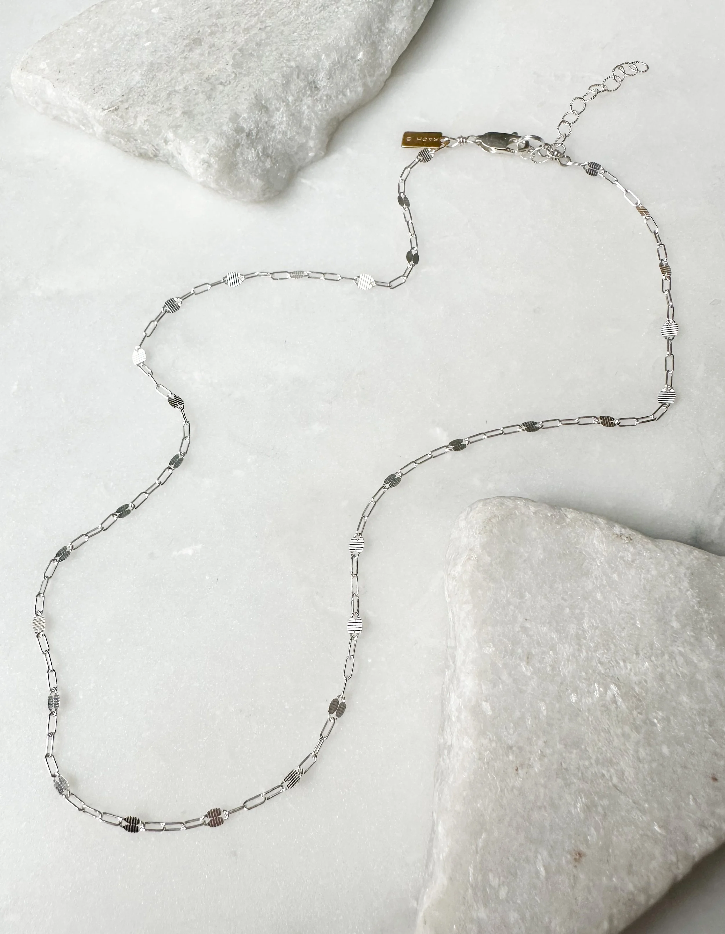 Modern everyday coin chain necklace