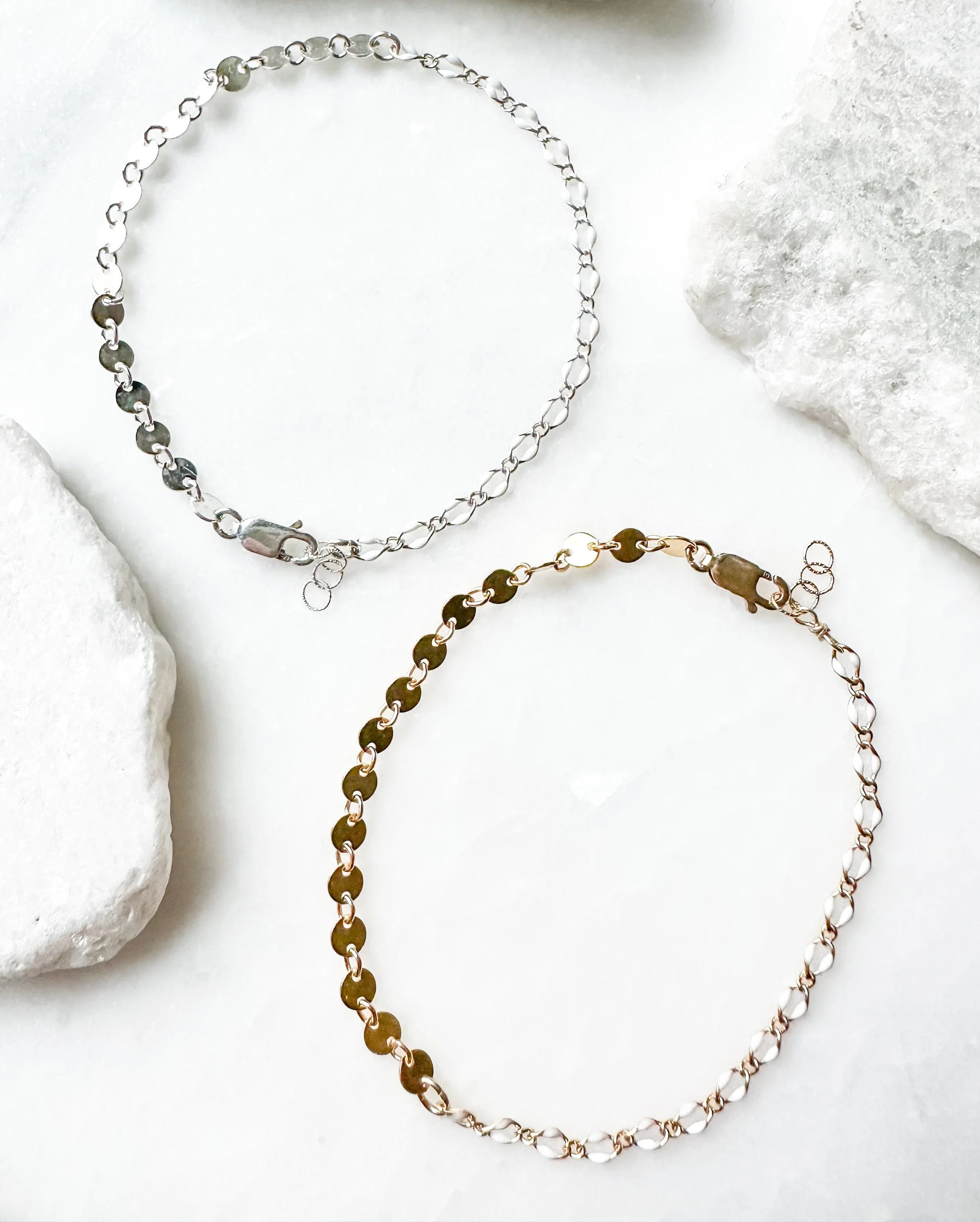 Coin chain mixed enamel bracelet_Rach B Jewelry_RB1303_6.JPEG