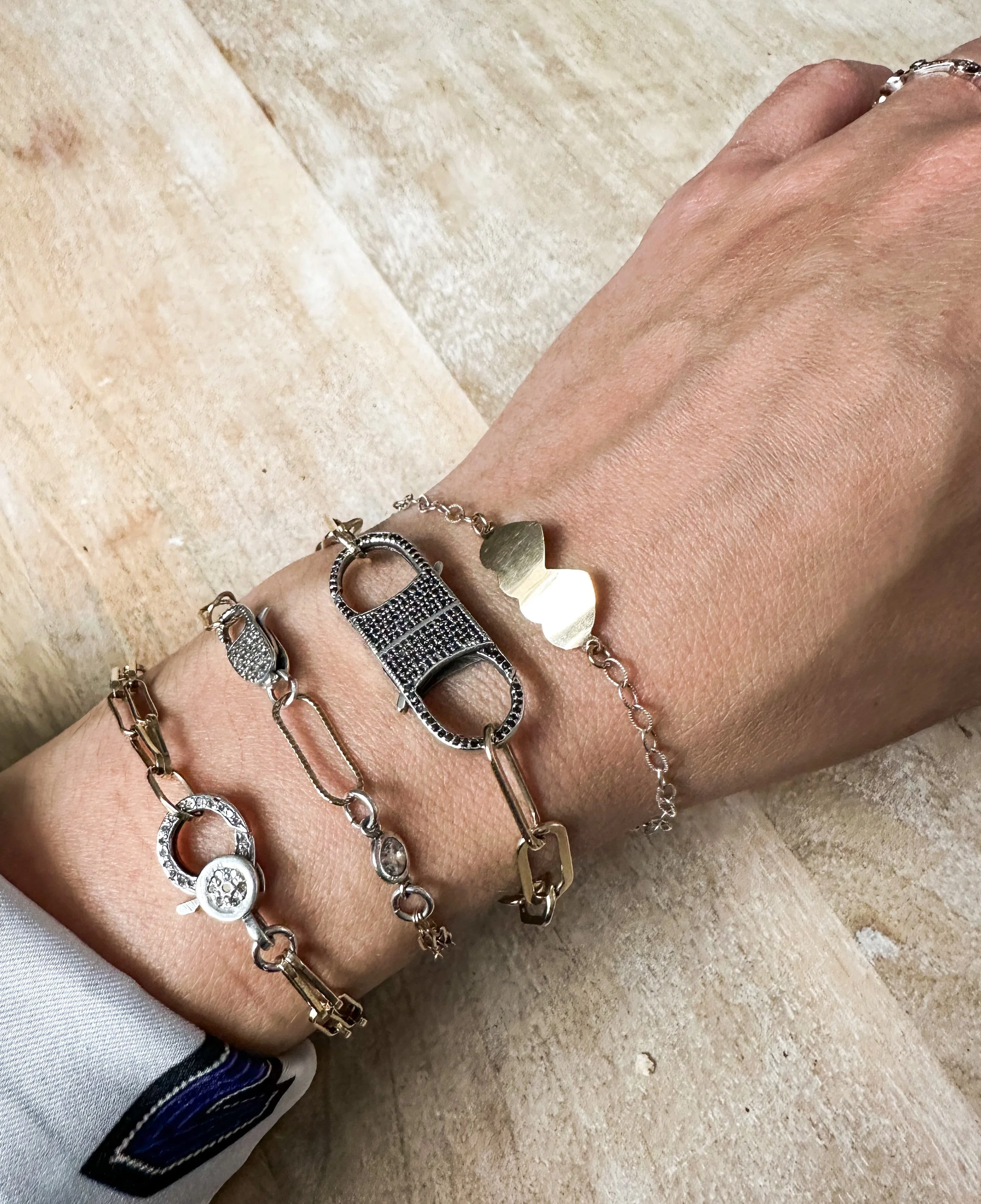 Modern handmade bracelets for valentines