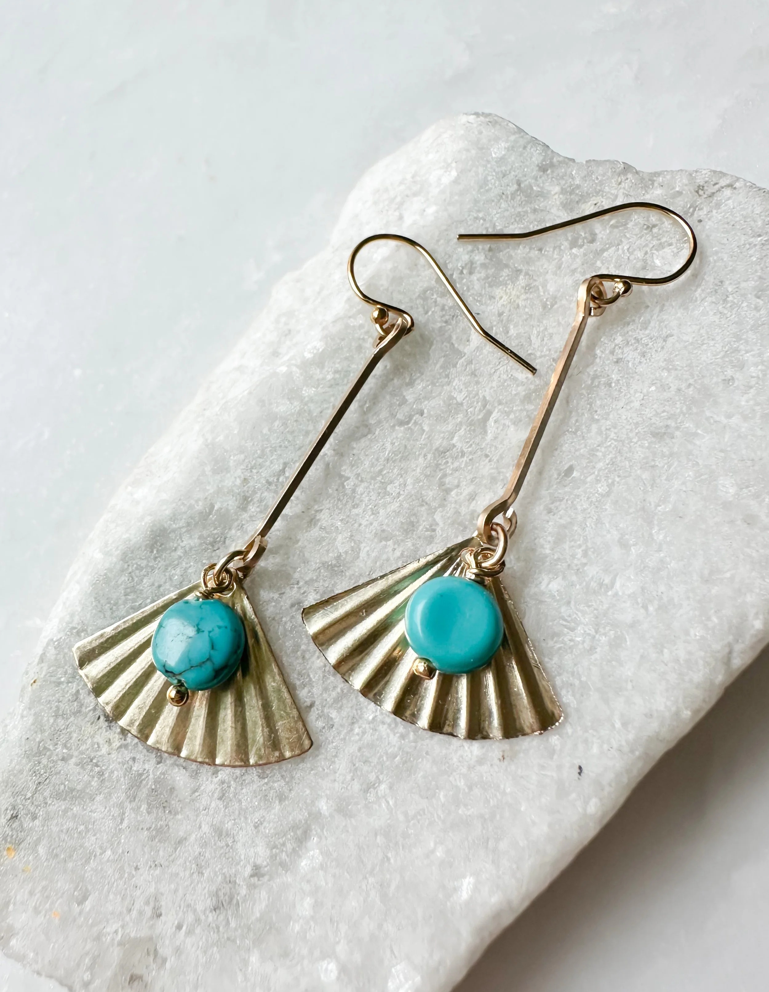 Turquoise fan bar drop earring_RB1293.JPEG