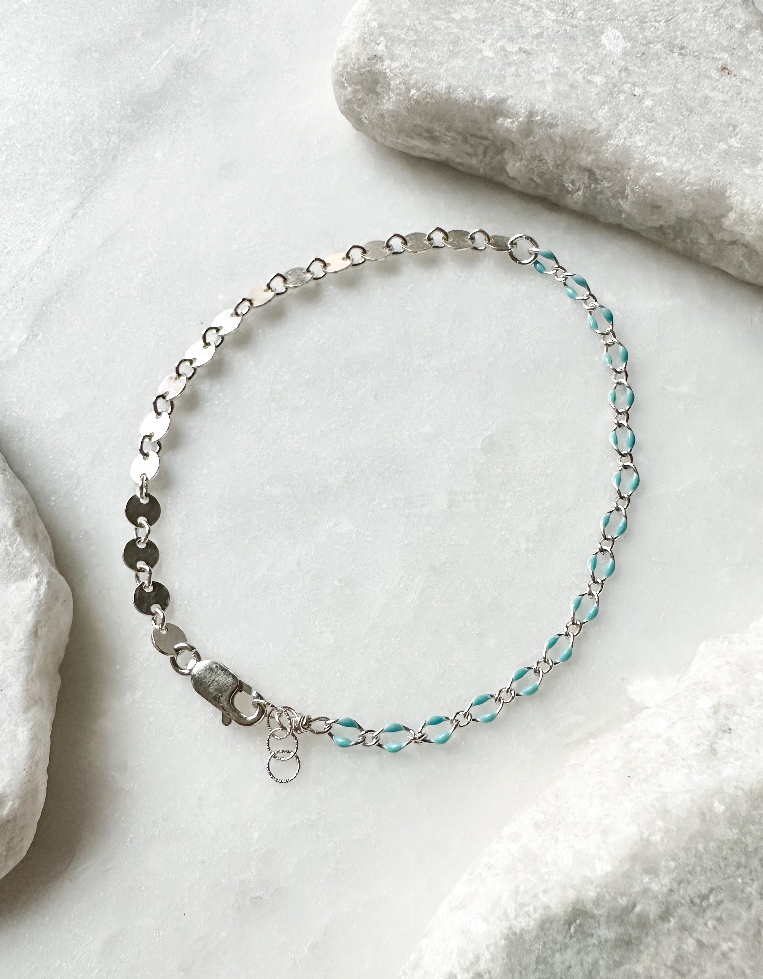Coin chain mixed enamel bracelet_Rach B Jewelry_RB1303_4.JPEG