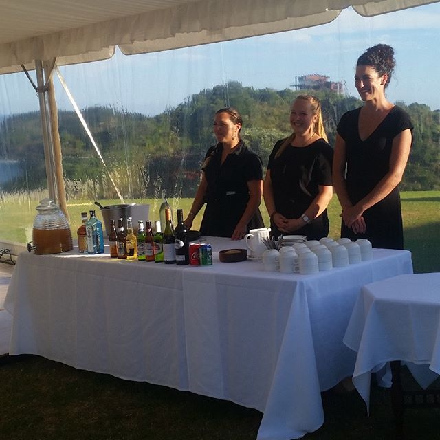 Friendly, efficient service starts with the right players. Who do you want looking after you on your big day? These guys. Another beautiful wedding at #pacificrendezvous #tutukaka