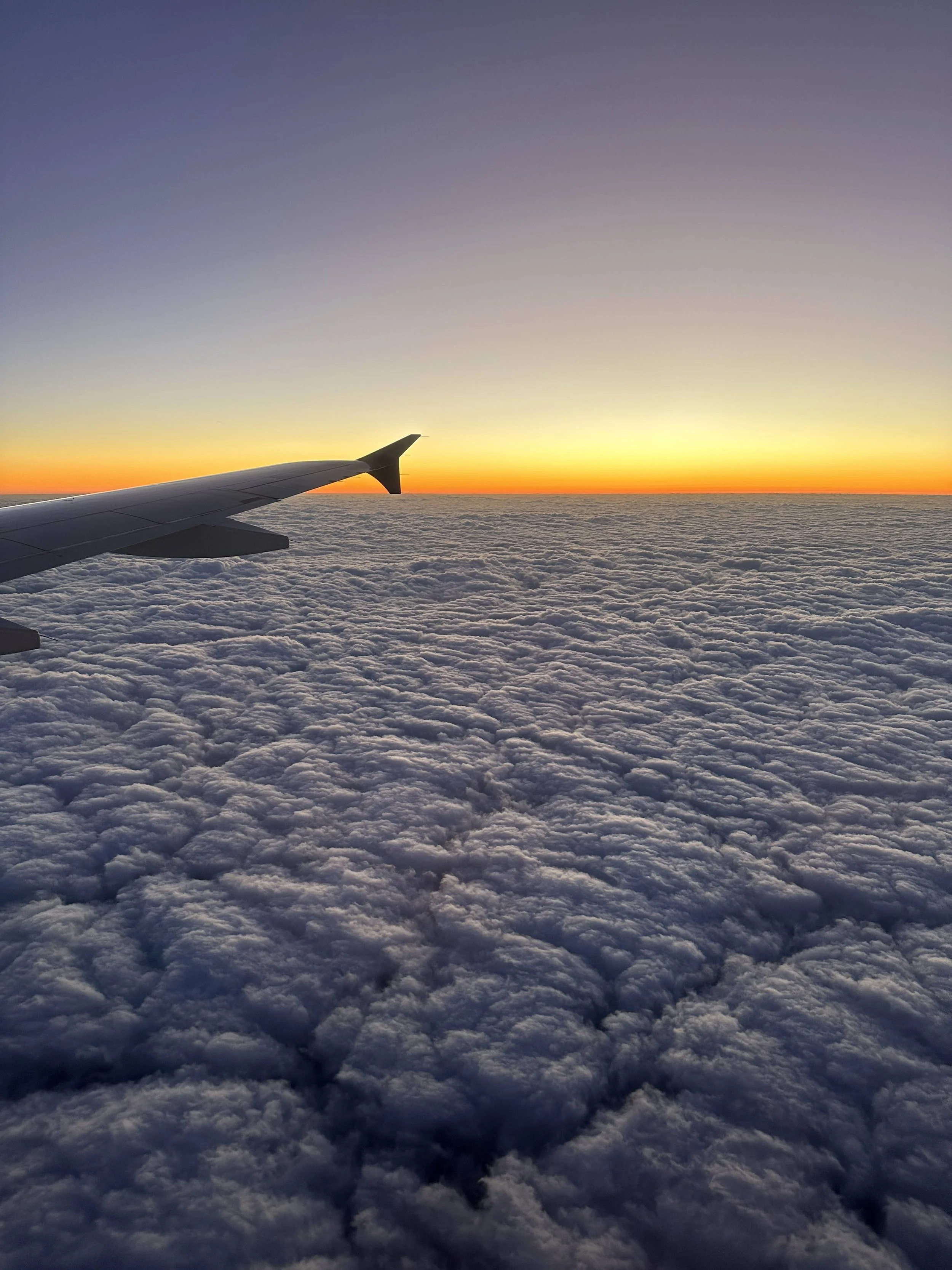Some a beautiful sunset during a SF <> HTX trip. Shot on iPhone 14 Pro. Taken 14 January 2024.