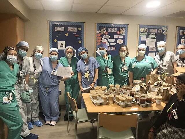 Coffee and egg sandwiches delivered to Memorial Sloan Kettering! We are happy to play a small part in these healthcare workers' day. &bull;
Thank you everyone for being a part of this project. It is inspiring to see New York come together. From cheer