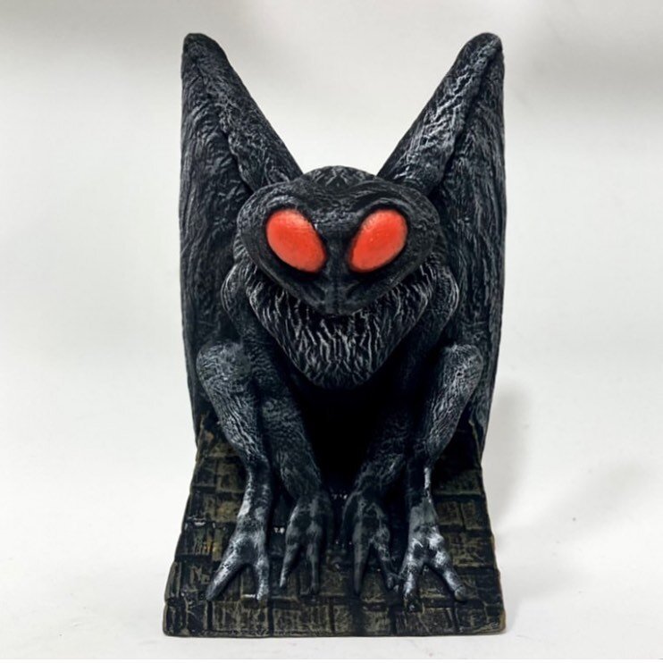 Only 5 of our original colorway remain of the Mothman Sofubi remain! Let me know if you want one before they vanish! #mothman #sofubi #softvinyl #designertoys #collectibles #tenacioustoys #lastchance #milehighsofubi #cryptid #cryptozoology