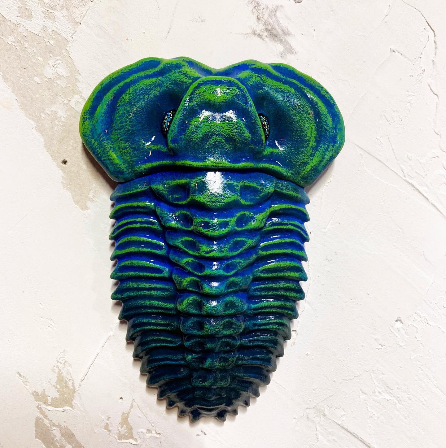 Now that&rsquo;s what I call and artist&rsquo;s proof! If you love it, you might be able to convince me to part with it&hellip;

I always really enjoyed painting up the old resin trilobites in crazy gaudy ways. Being colorblind also always made these