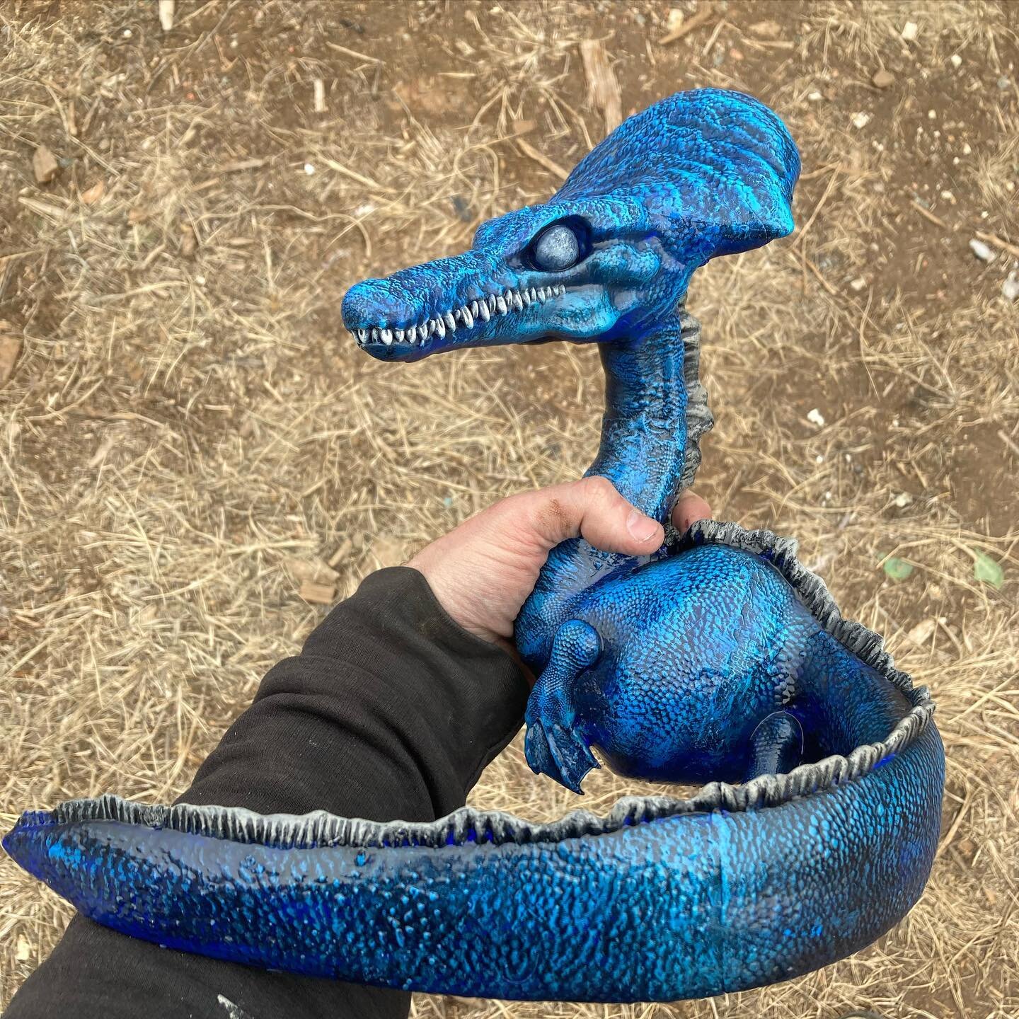 At a whopping 10 inches tall, &ldquo;The Waterhorse&rdquo; is the latest piece in the Fey Folk collection, as well as the largest. 
#lochness #lochnessmonster #waterhorse #kelpie #scotland #albagubrath #nmrenceltfest #collectibles #feyfolk #fae #faer