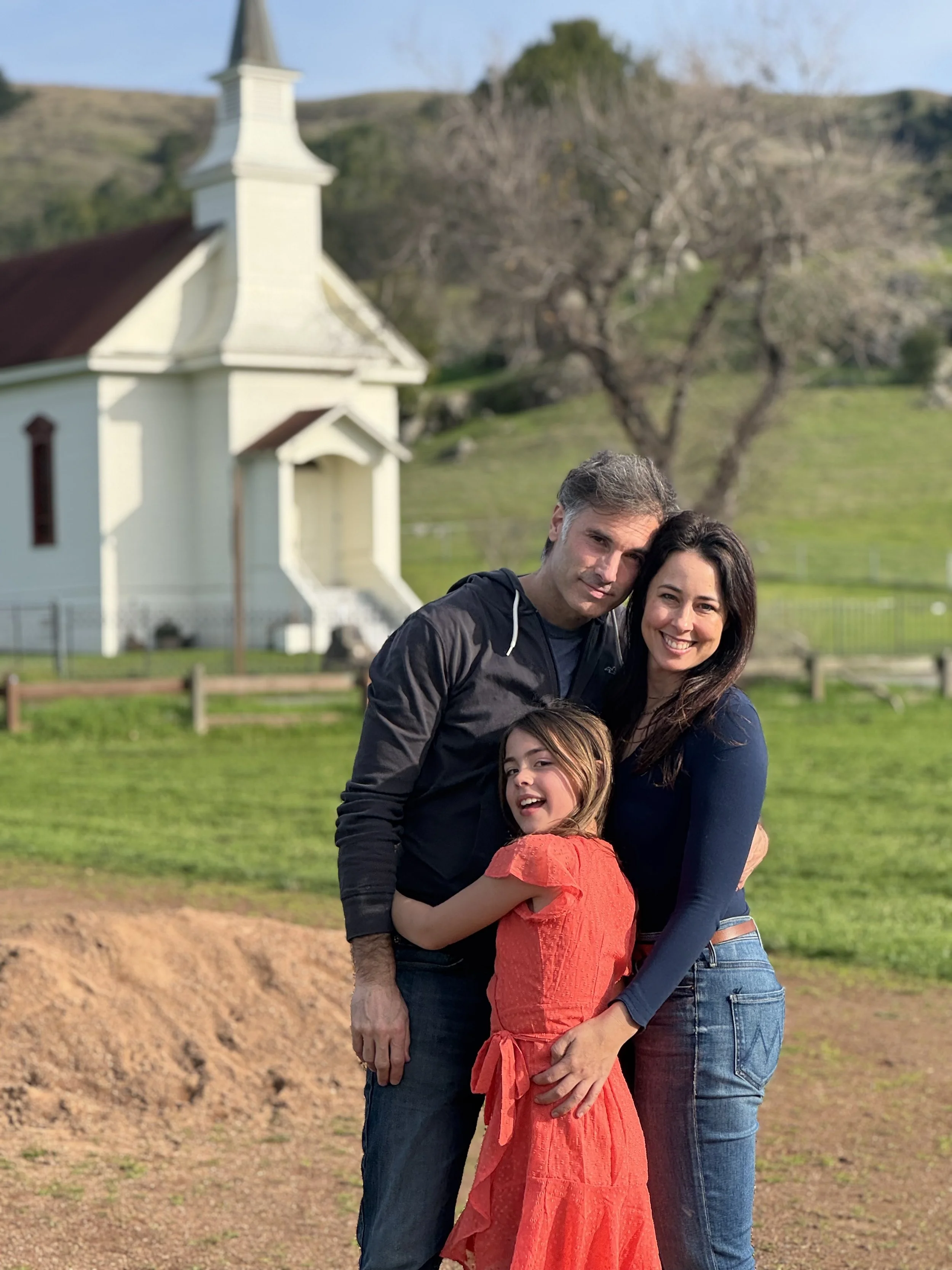 Berkeley real estate agent Lindsay Scott with her husband and family