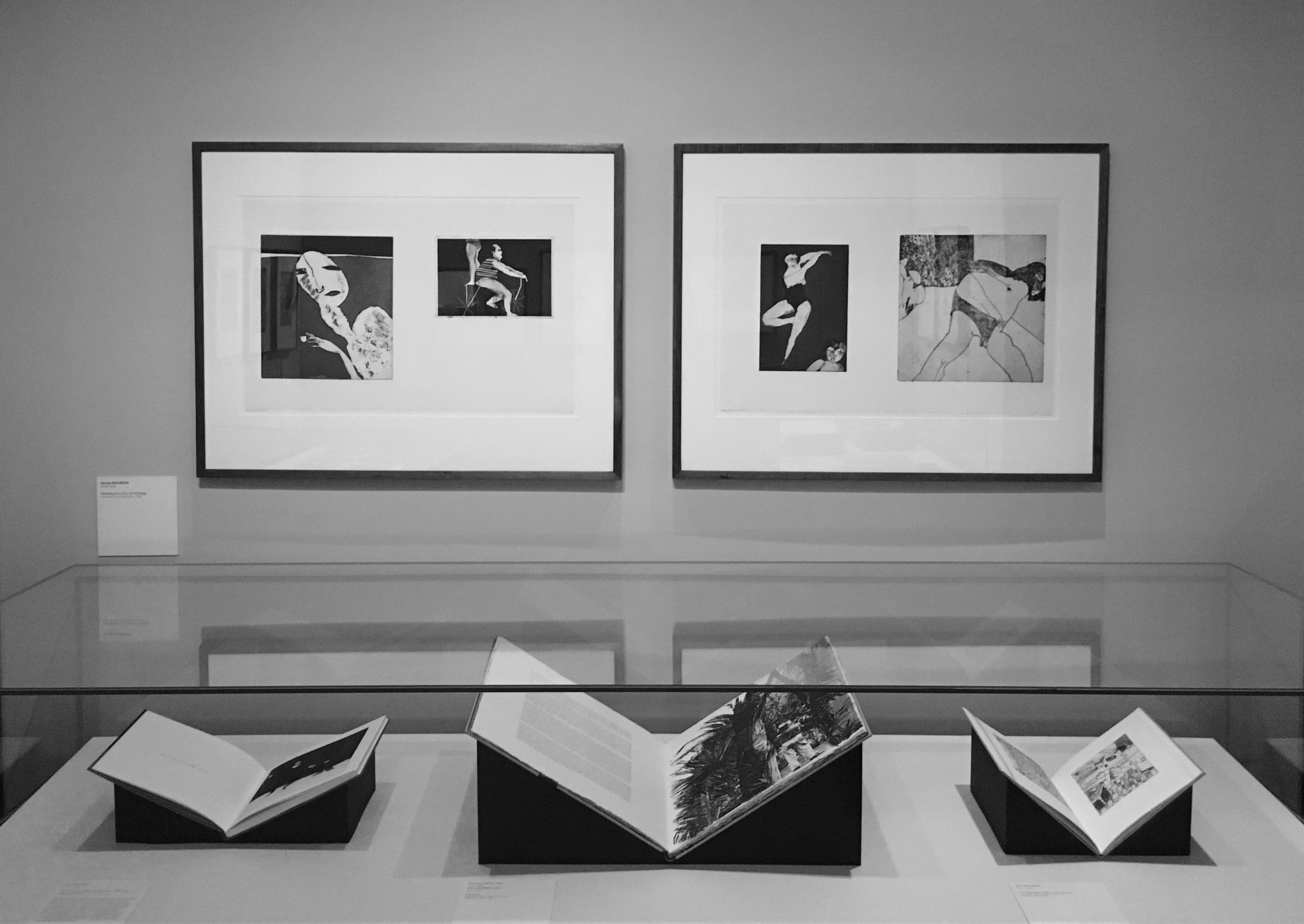 George Baldessin prints on display at the State Library