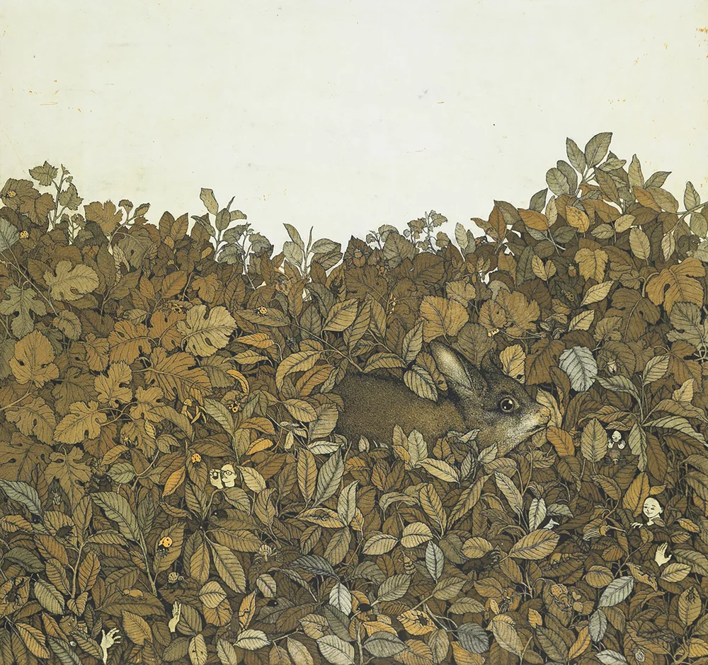 Entomologist’s garden, 2019 Etching and aquatint Paper size: 60 x 54cm Image size: 46 x 42cm