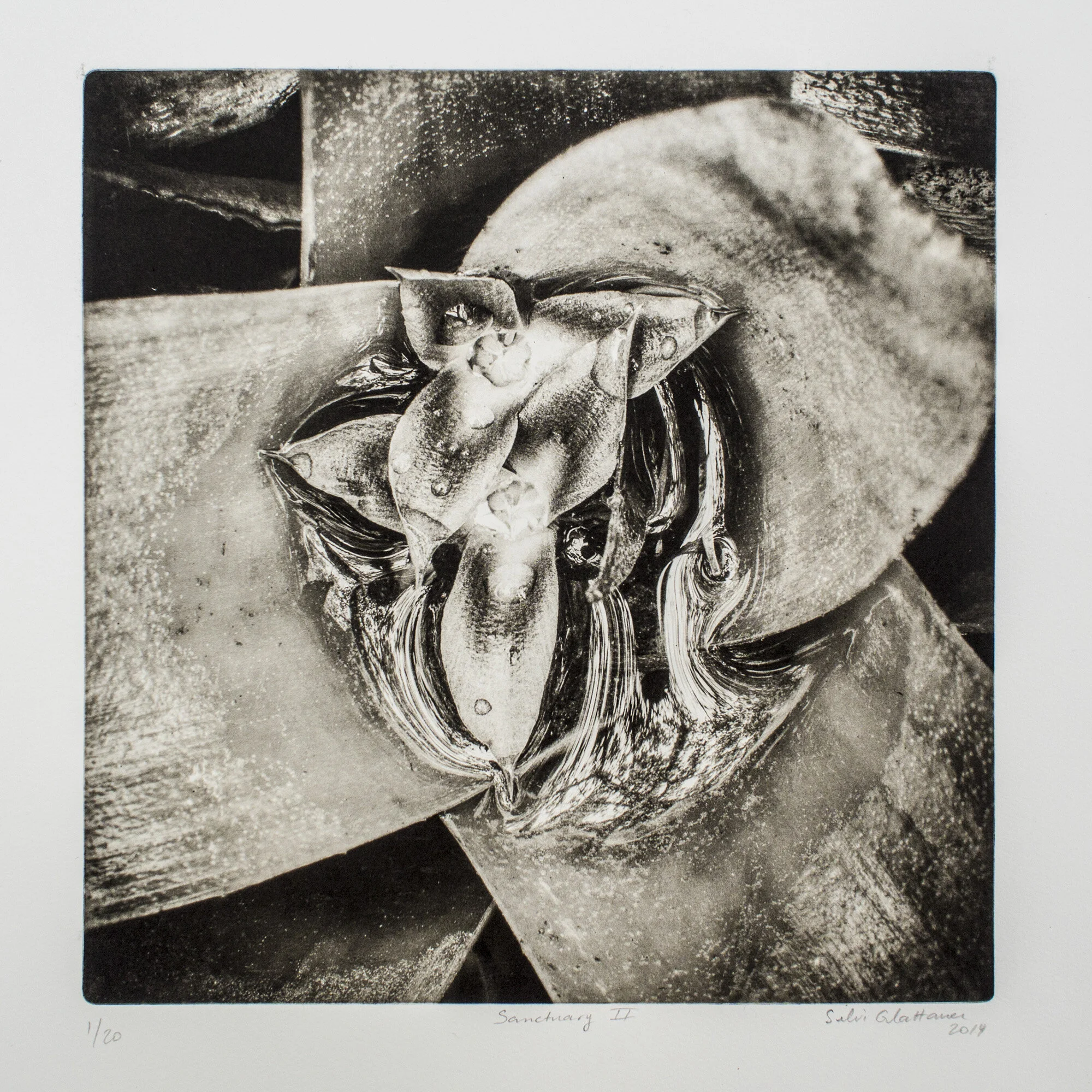 Sanctuary II, Photogravure. Plate Size 28 x 28 cm. Edition of 20