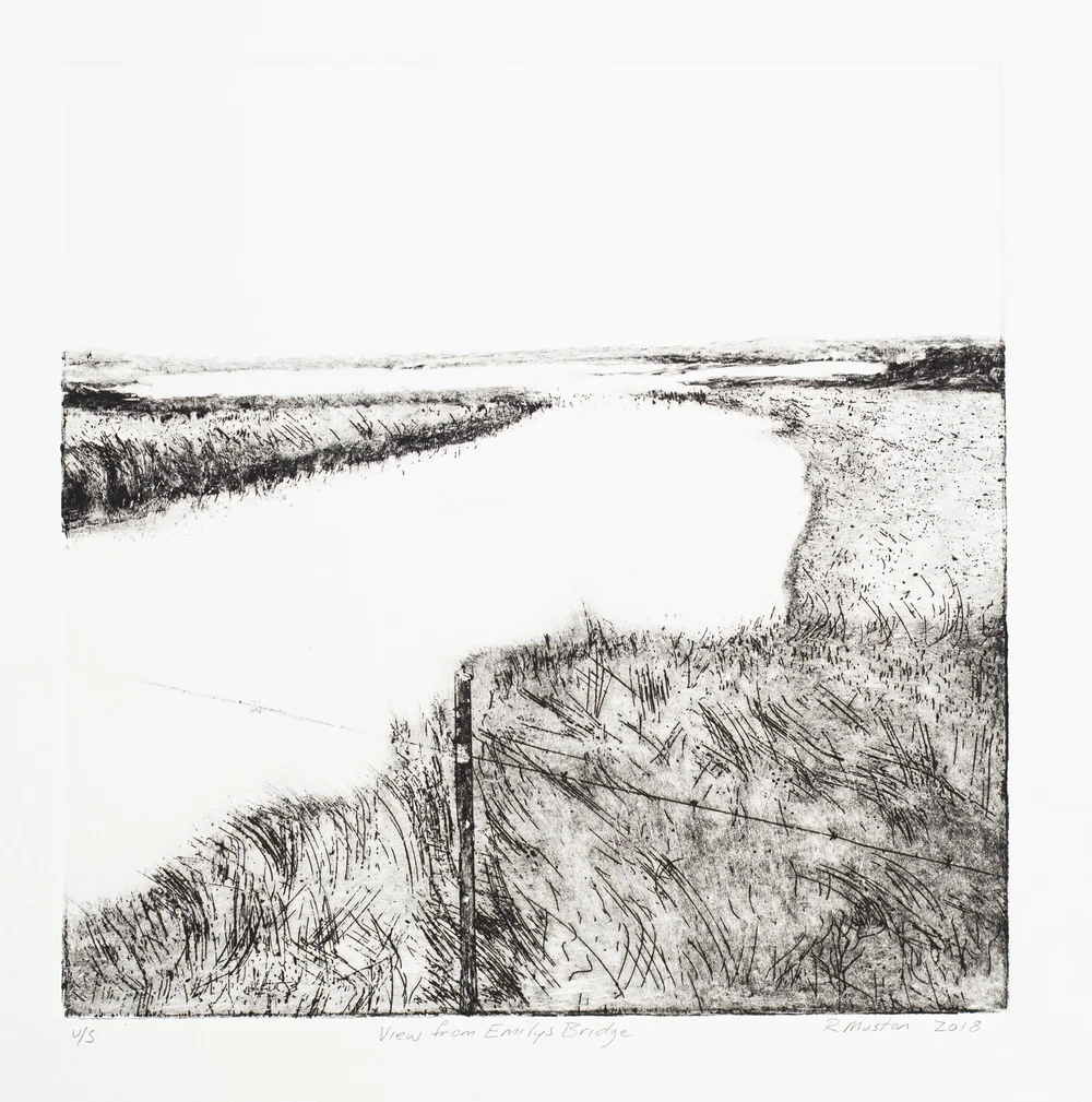 View From Emily's Bridge - Etching - 200 x 250 mm