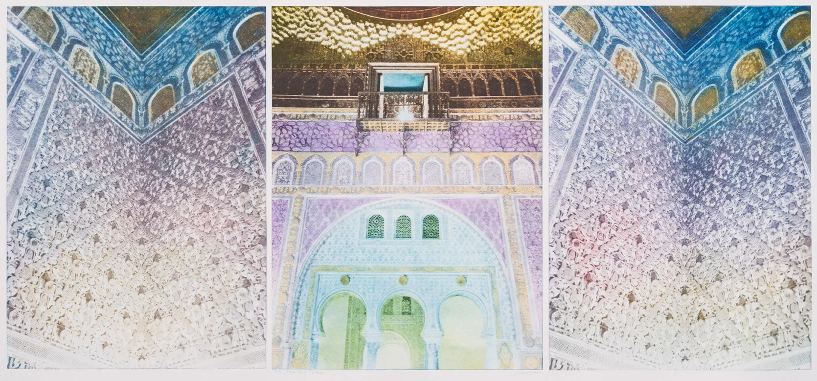 Photopolymer Photogravure with a la poupee colour