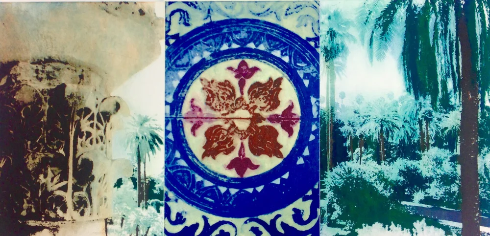 Photopolymer Photogravure with a la poupee colour