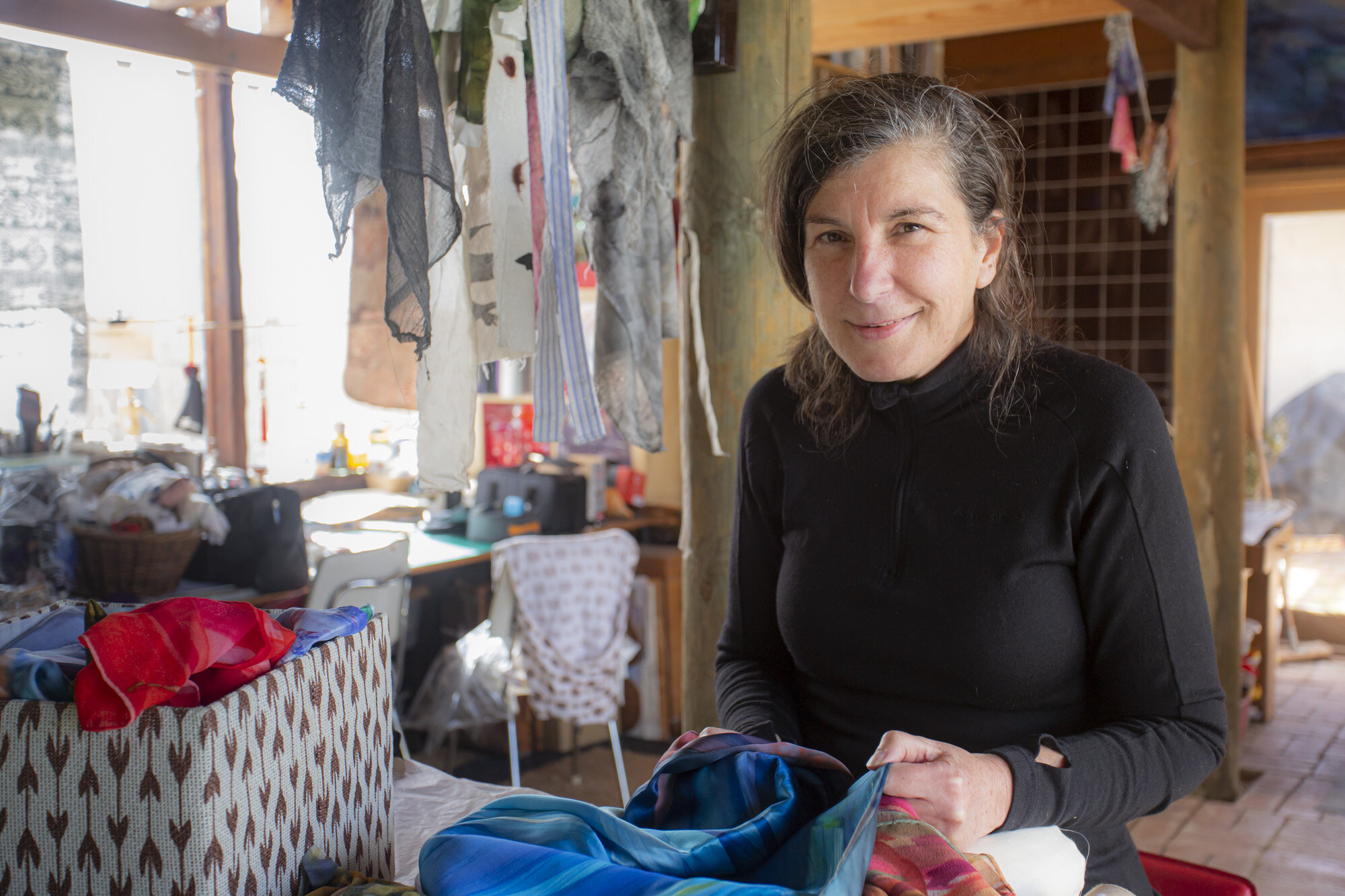 Elizabeth Haigh, In the Studio, 2020.  Photograph -Silvi Glattauer.jpg