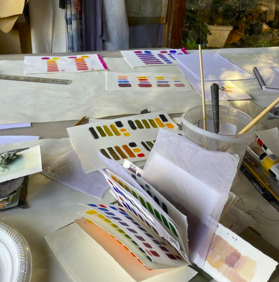 Colour mixing workshop