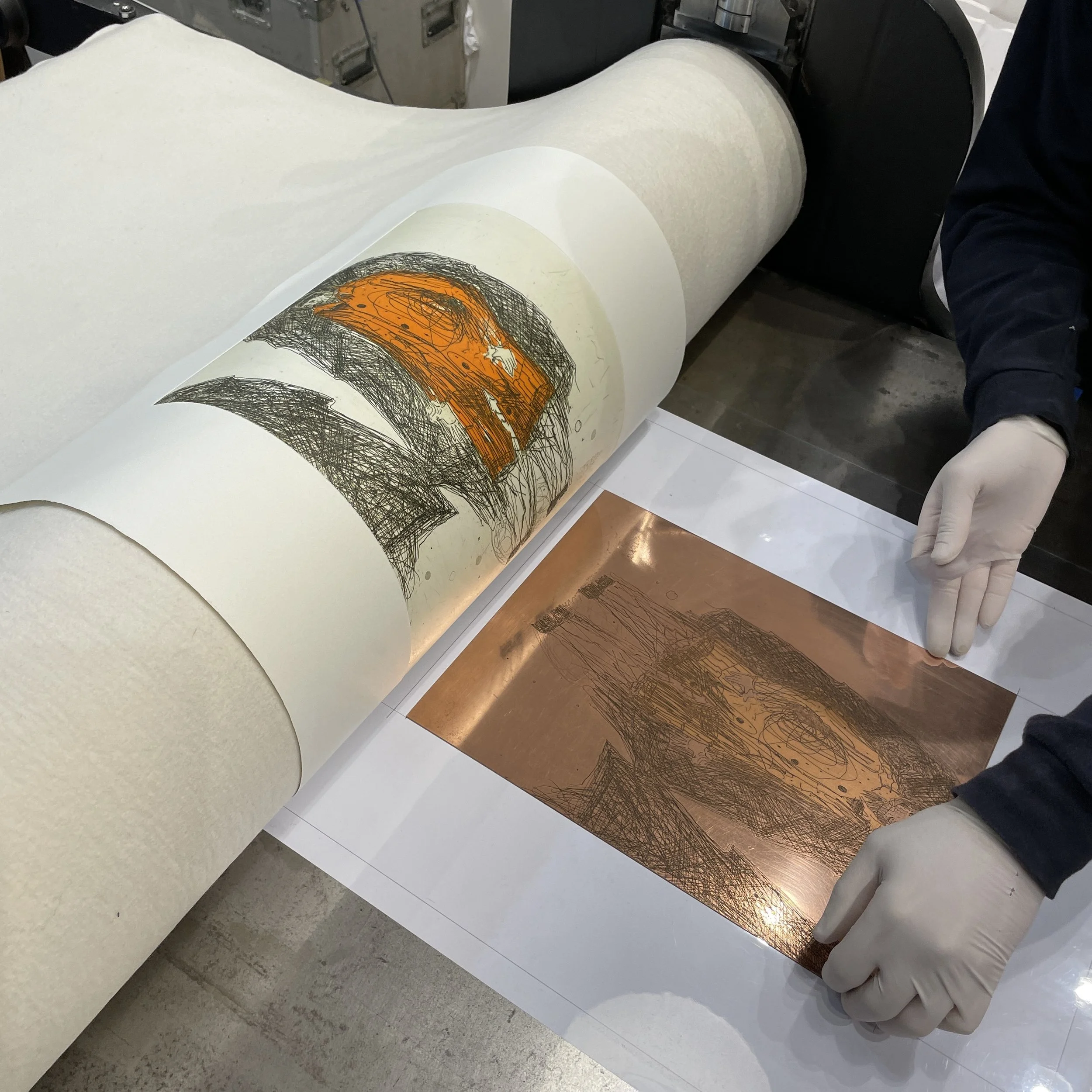 MULTI COLOUR COPPER PLATE ETCHING Two day with Chris Ingham — Baldessin Studio