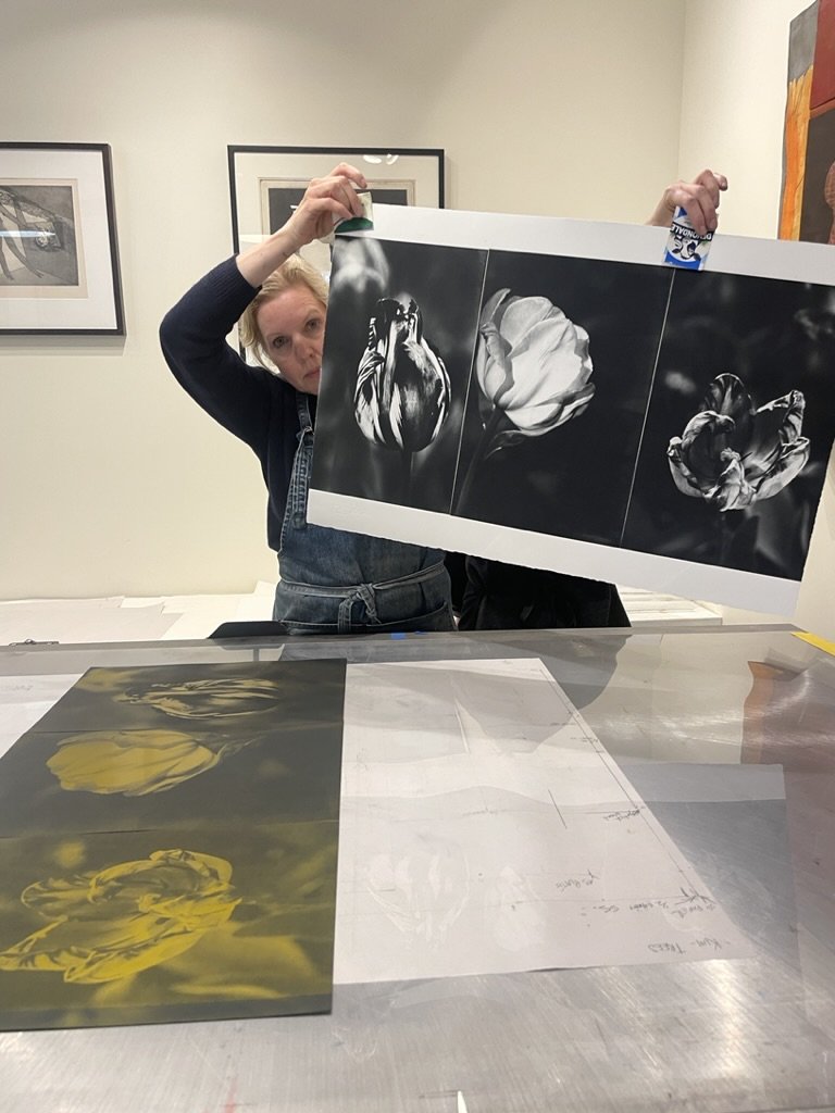 Amanda Lawson at the 2023 advanced photogravure workshop