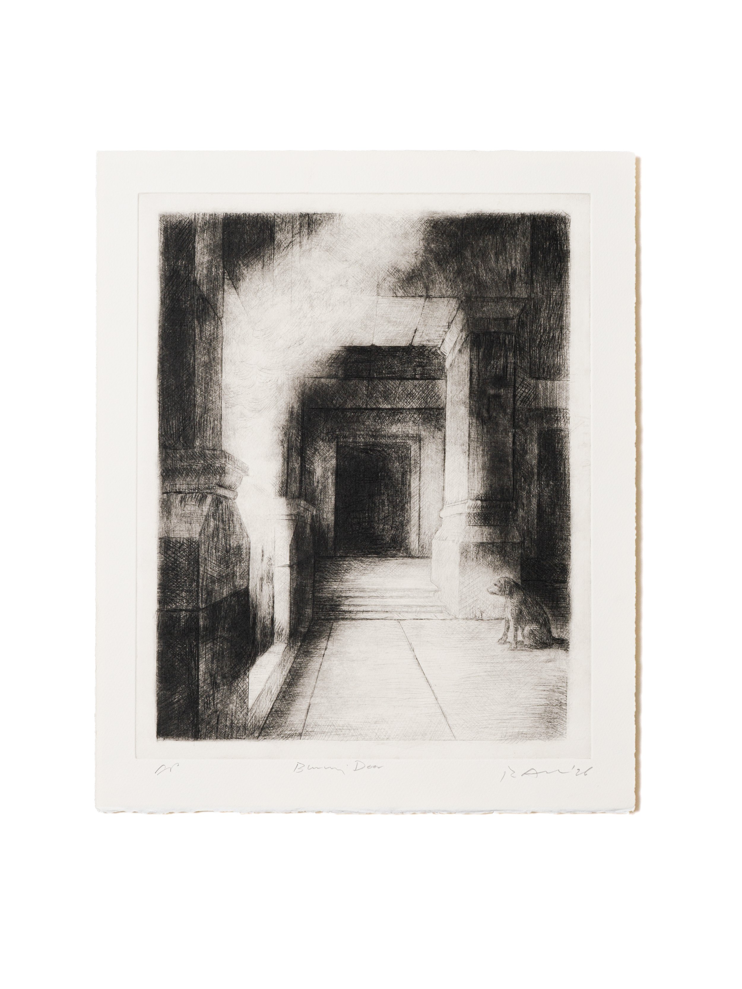 Rick Amor – Burning Door, state II