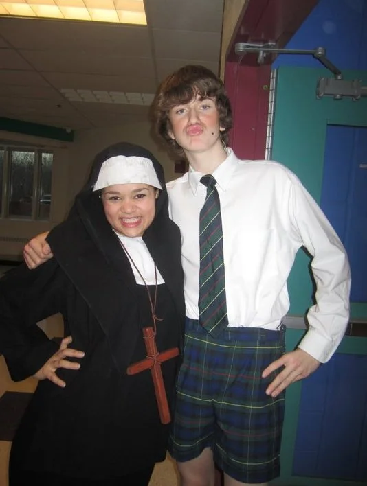 Me dressed for the role of Friedrich in The Sound of Music , circa 2011. The hair was a personal choice, not for the role.