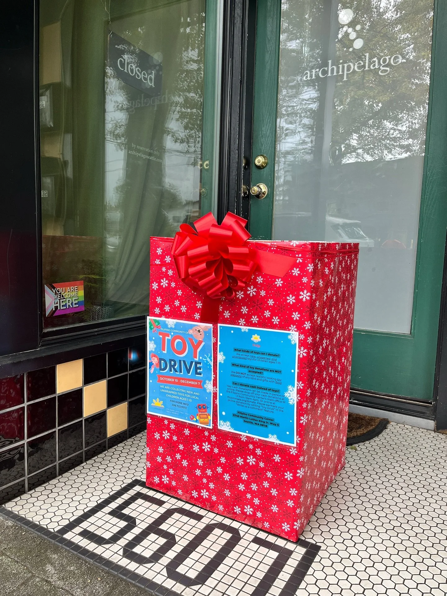 GIVE JOY, WIN DINNER!
It&rsquo;s that time of year!! Starting tomorrow, October 4, we will be collecting new toys for the @filipinocommunityofseattle toy drive.

This year we want MORE TOYS and will be running our collection as a raffle. If you drop 