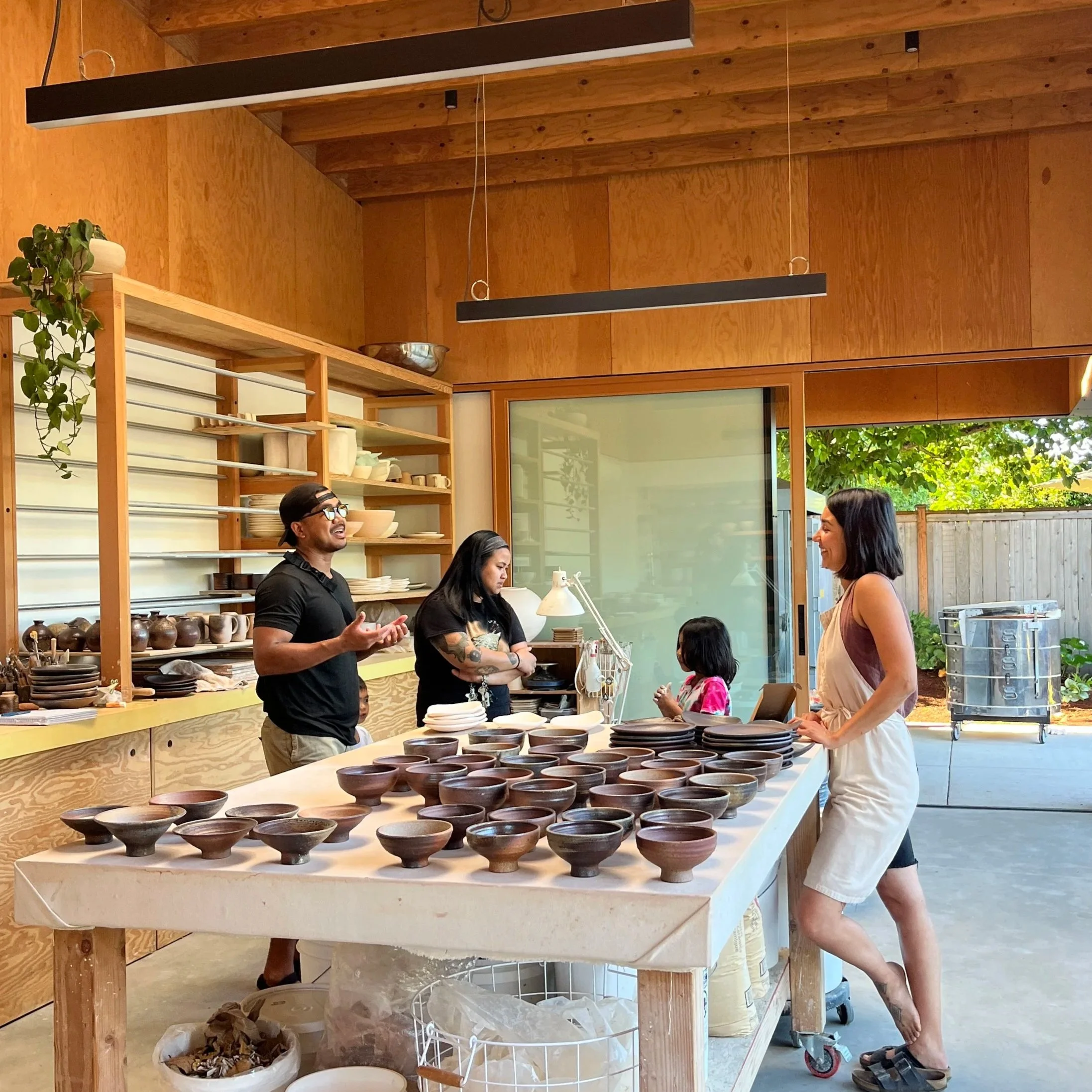 Visiting our ceramicist Natasha Alphonse
