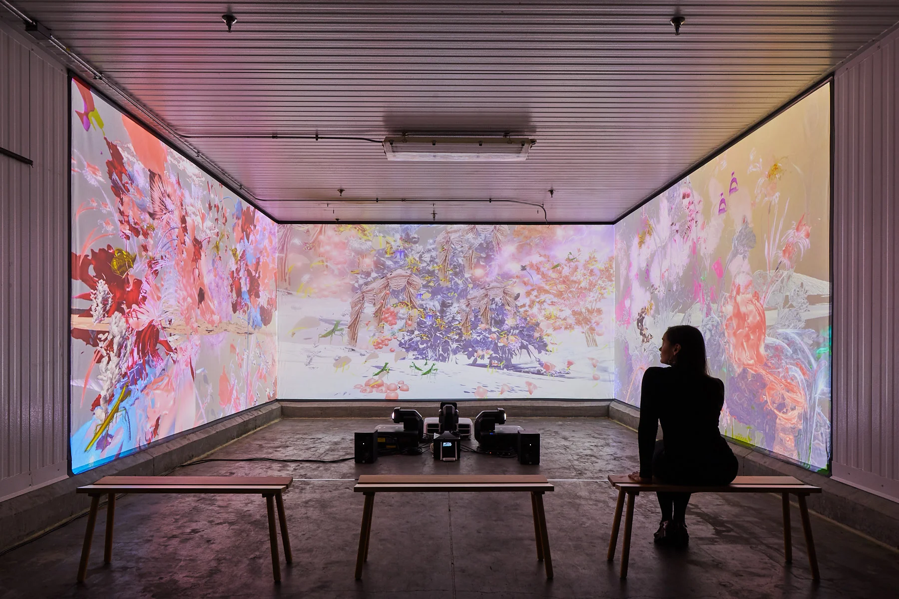 Cassie McQuater 'Love Birds, Night Birds, Devil-Birds' 2019 installation view at SPRING/BREAK Art Show LA