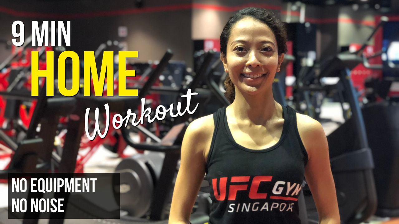9 Min Home Workout - No Equipment, No Noise | Herna Mohari UFC Gym Singapore