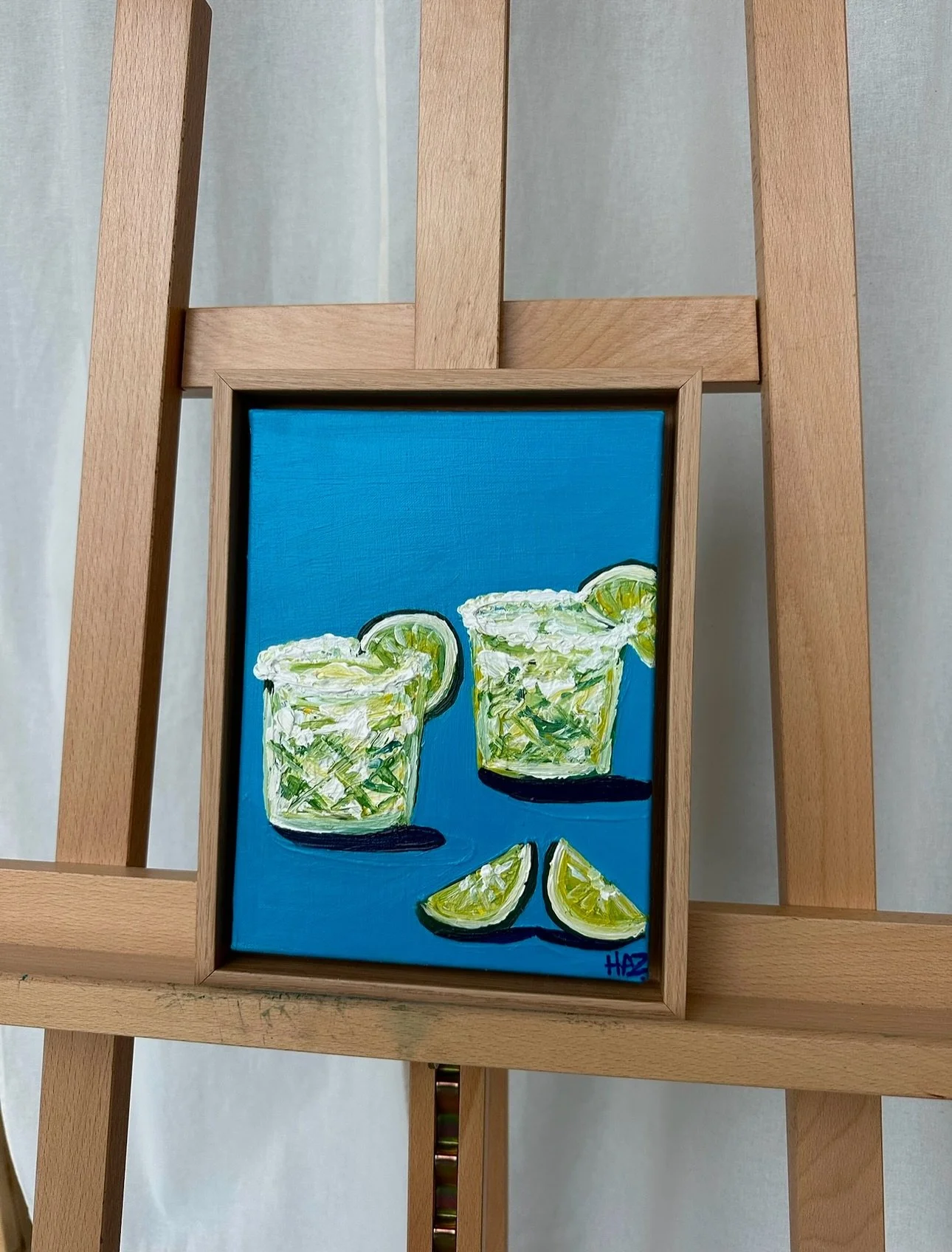 Zest Margaritas - Sold

Sometimes it&rsquo;s fun to do a smaller piece! And who doesn&rsquo;t love a zesty marg? 

18cm x 24cm 
Framed in Oak

As always if you would like to enquire about a commission please check out my website or send over a dm :)
