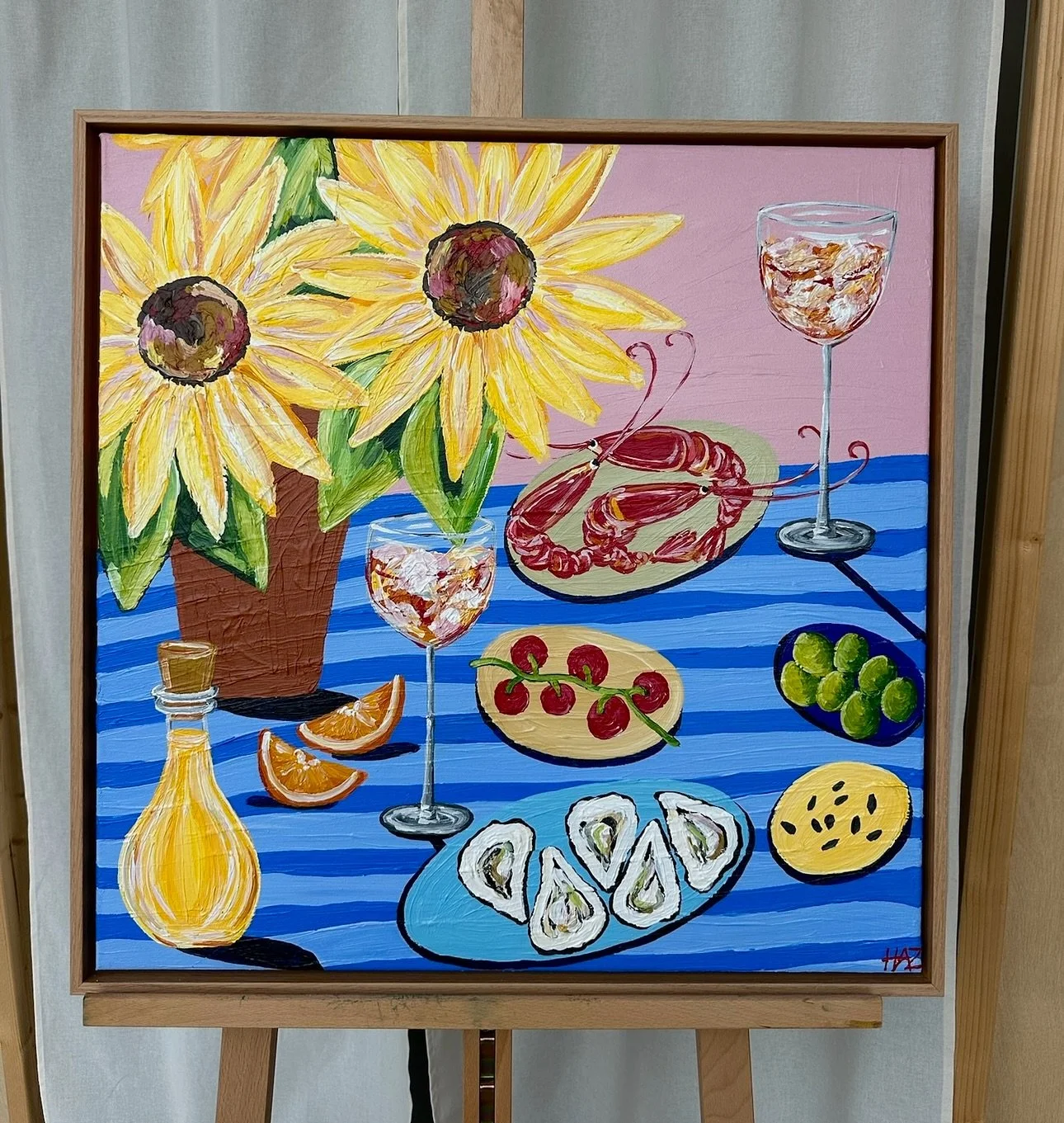 Sunflowers and Seafood - Sold 

As always if you would like to enquire about a commission please check out my website or send over a dm :)

60cm x 60cm
Framed in Oak

#londonart #londonartist #foodart #artcommissions #artcommision #painting #painter 