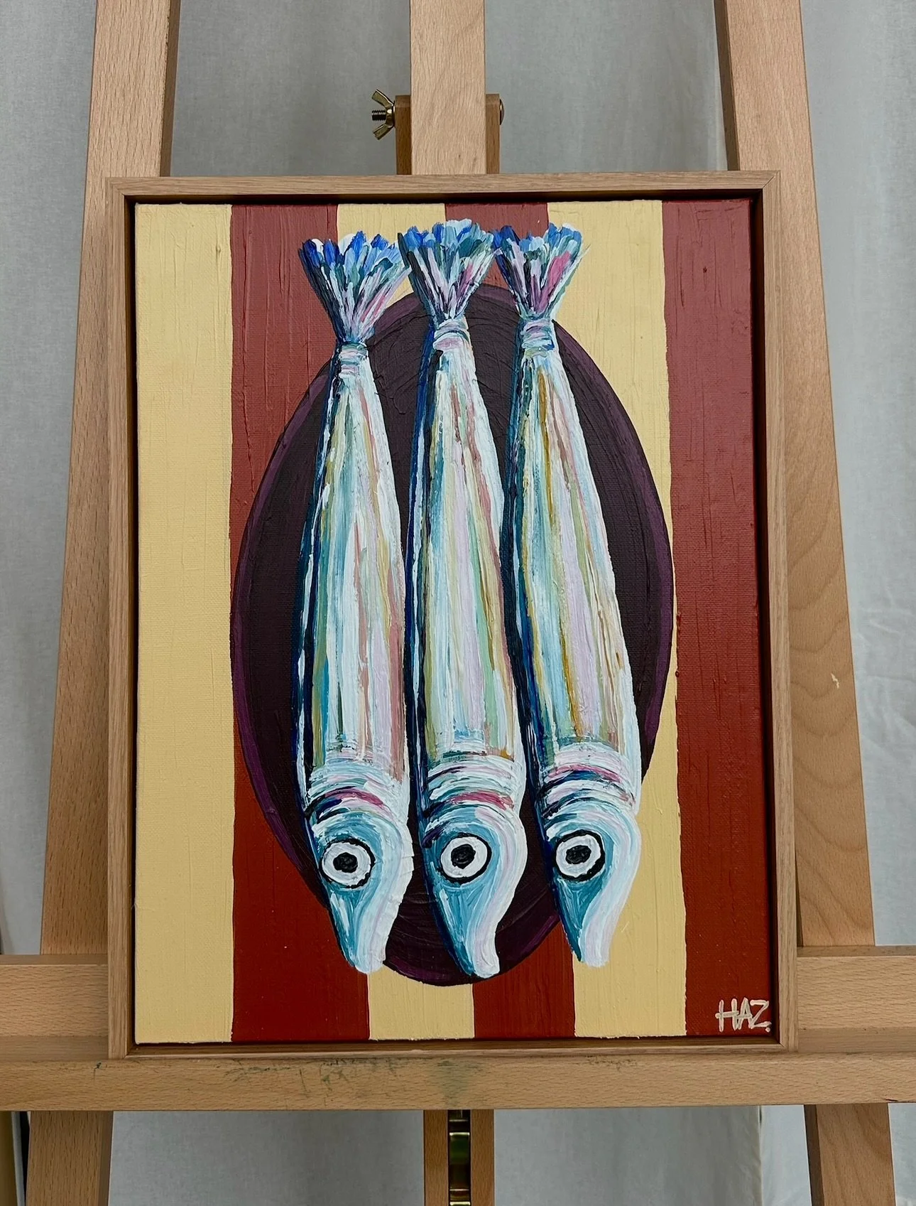 Fish on Stripes 

30cm x 40cm 
Framed in Oak 
SOLD 

As always if you would like to enquire about a commission please check out my website or send over a dm :)

#londonart #londonartist #foodart #artcommissions #artcommision #painting #painter #perso