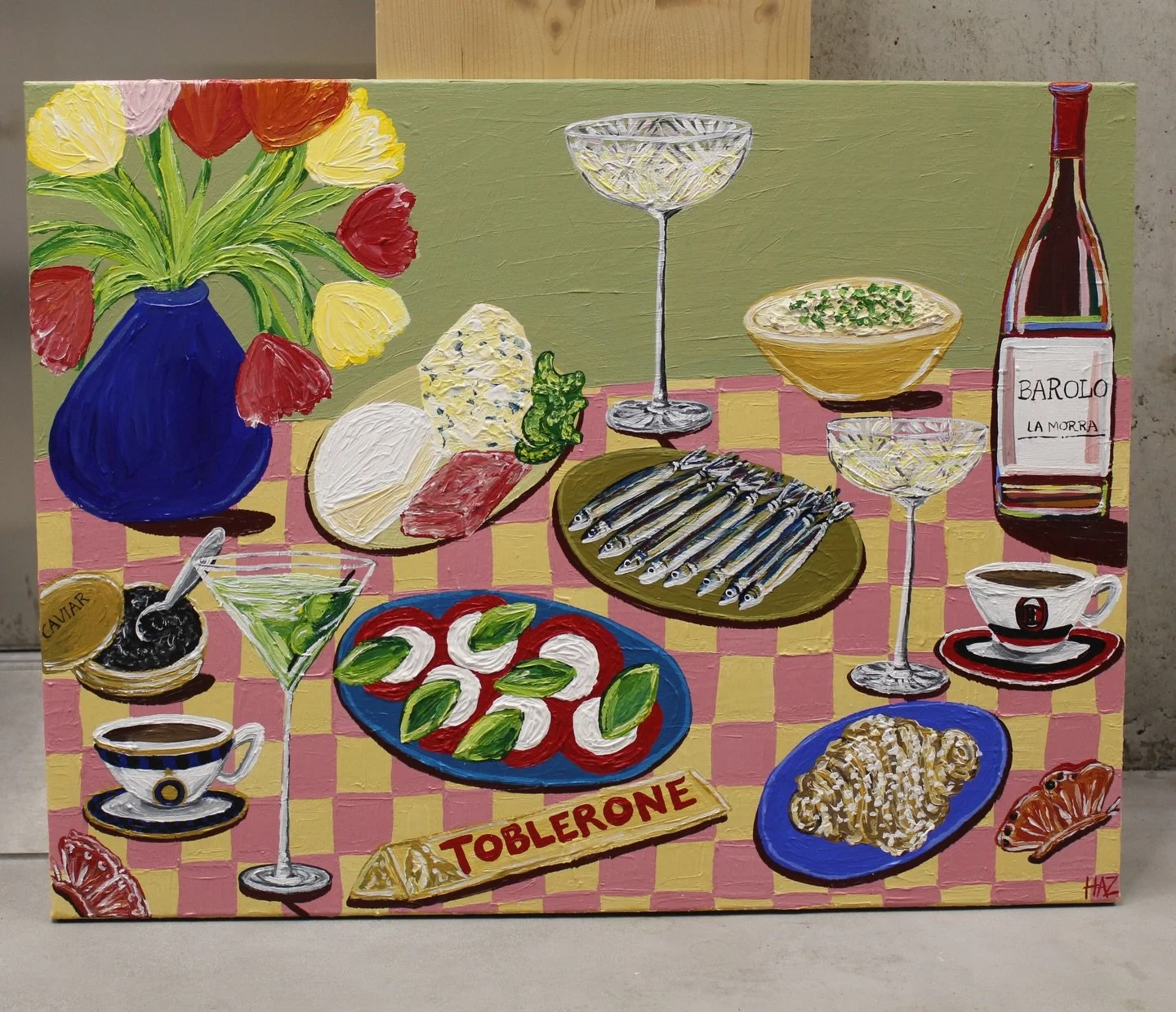 BEAUTIFUL commission for Aino - who got this as a gift for her mother who has moved into a new flat! 

Some gorgeous colours to start off this new year RIGHT. 

80cm x 60cm

#art #artist #painter #acryliconcanvas #stilllifeart #artforsale #londonart 