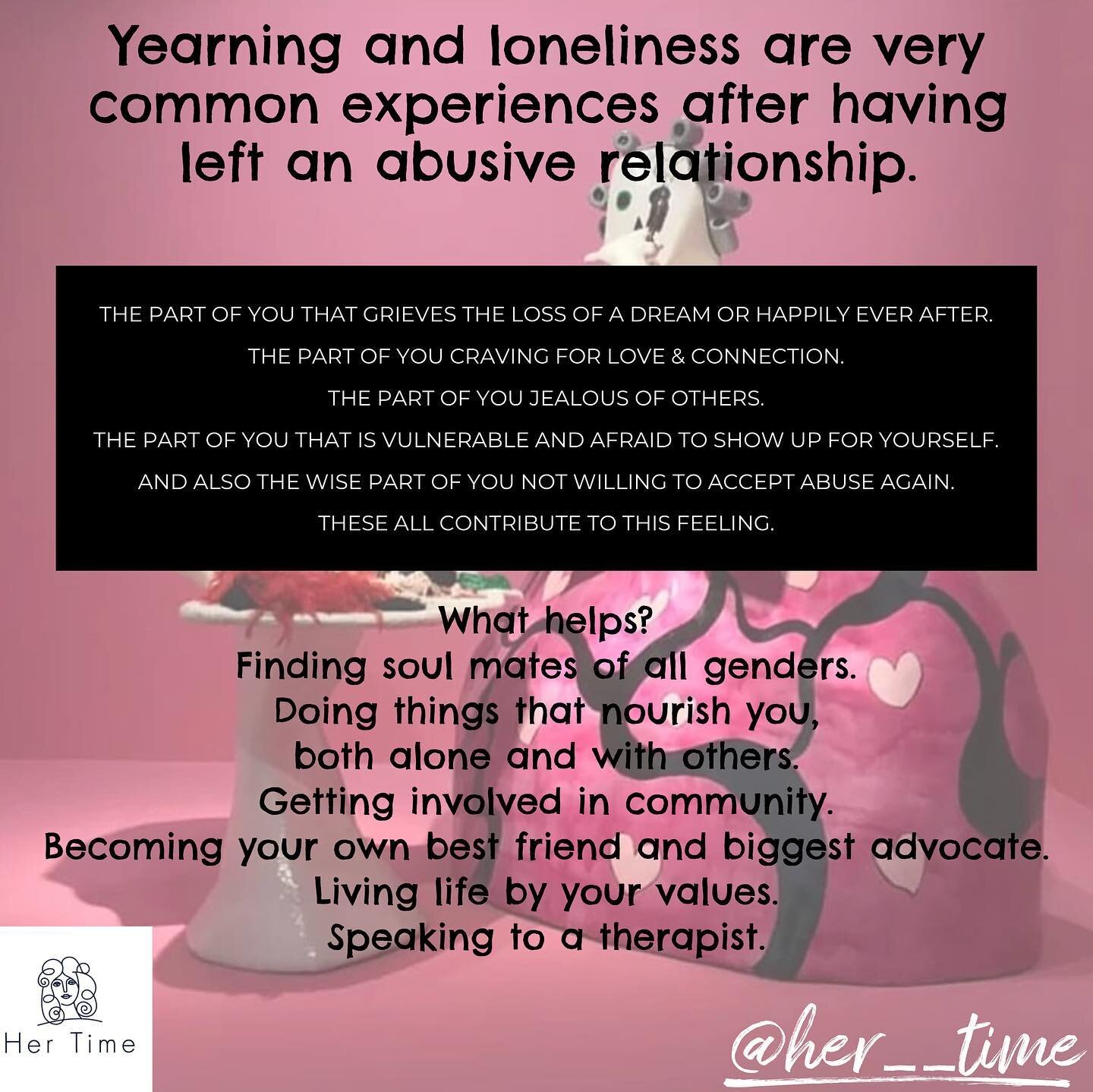 The part of you yearning for what is lost or the part of you who feels very lonely, need your full attention and care after a relationship breakdown, particularly an abusive one. 

Trauma bonds, betrayal trauma and a fragmented sense of self as a res
