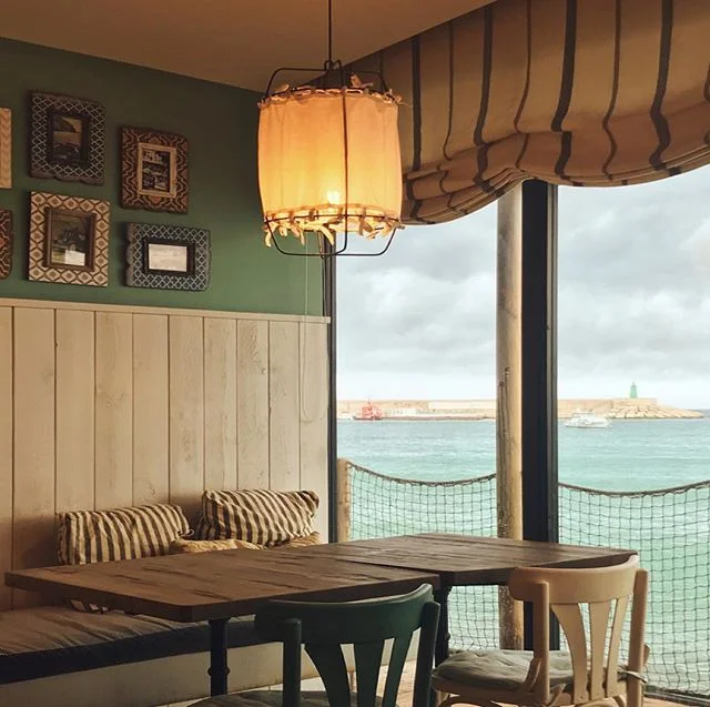 Sunday&rsquo;s are for coffee days in busy bakeries. 
Hope everyone has had a lovely sunny weekend! 😚
Also swipe right and check out this mini croissant, adorable. .
.
.
.
.
.
.
#cafe #sunday #brunch #coffee #seaview #javea #xabia #spain #favouritep