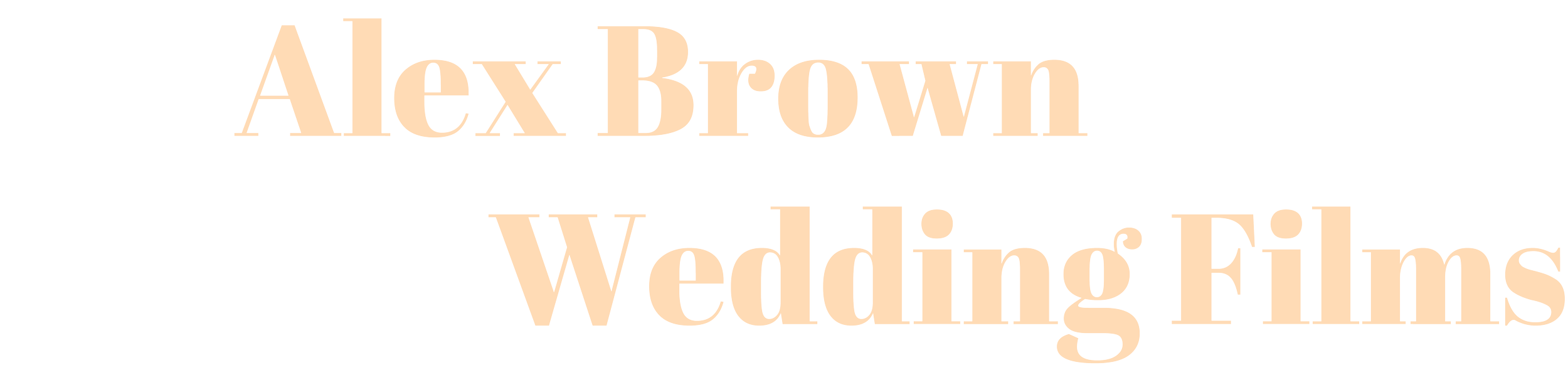 Alex Brown Weddings