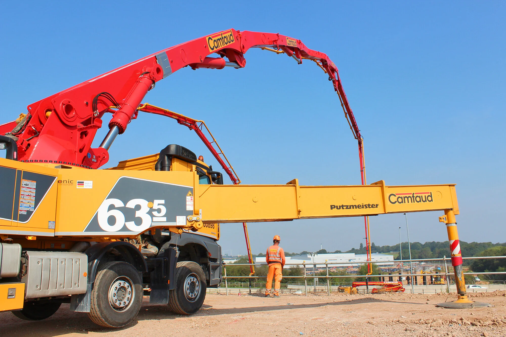 Putzmeister M63 TruckMounted Mobile Concrete Pump