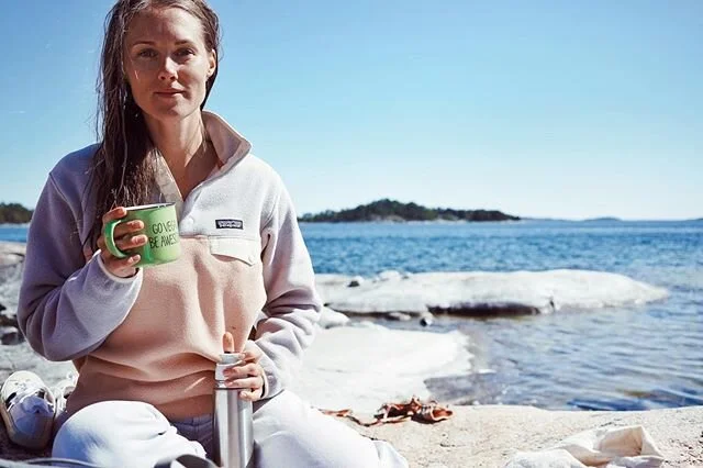 Stockholm archipelago 💙 This planet is truly magical and I love its diversity! I&rsquo;m happy here, close to the ocean on the cliffs 🙏🏼 @gretathunberg in her &ldquo;Summer talks&rdquo; at Swedish Radio made it clear that our planet and us humans,