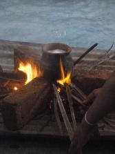 Boiling the milk