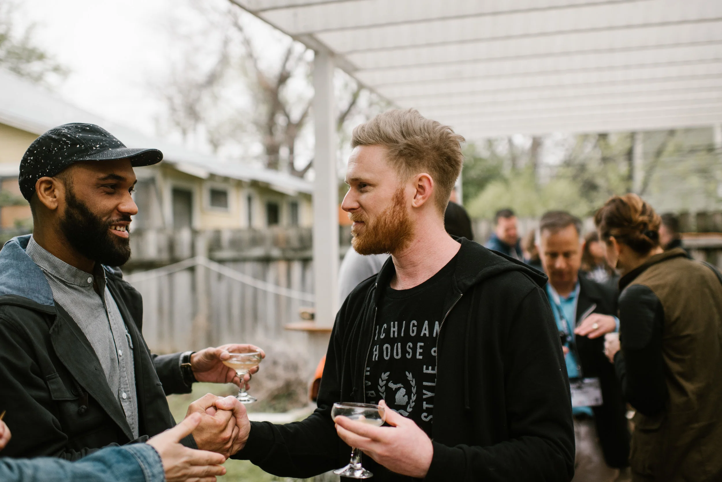 Wayne Ramocan and Peter Fox at Michigan House 2017. Photo: Shutter Sam