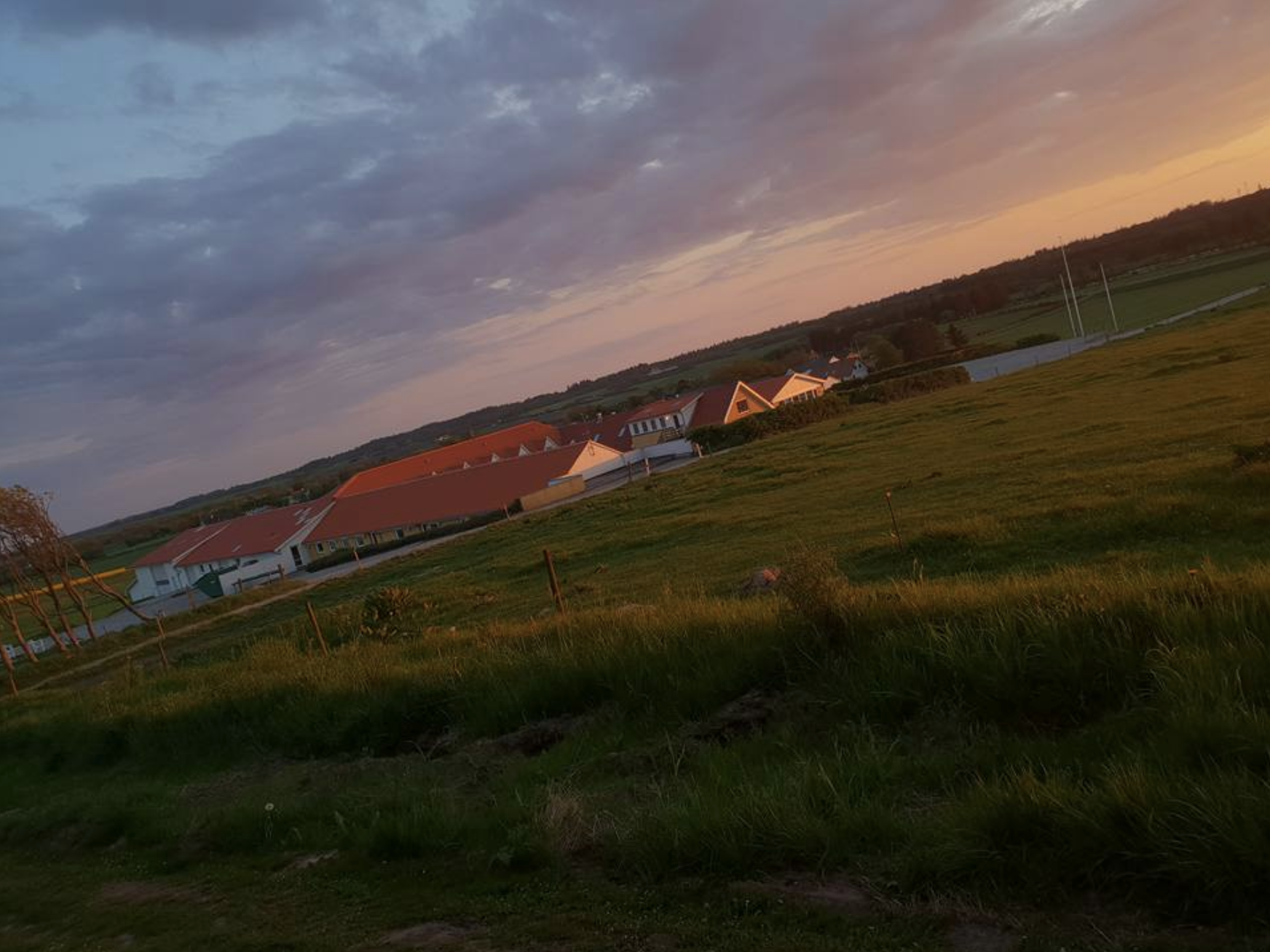 Solnedgang over Højgaarden