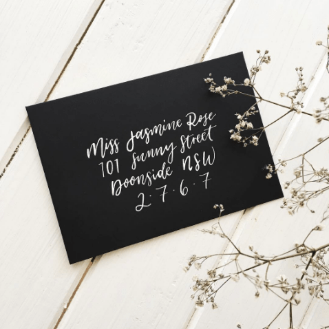 Light of Leni | Hand lettering | Envelope Addressing