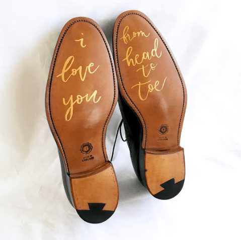 Light of Leni | Hand Lettering | Shoe Sole Calligraphy