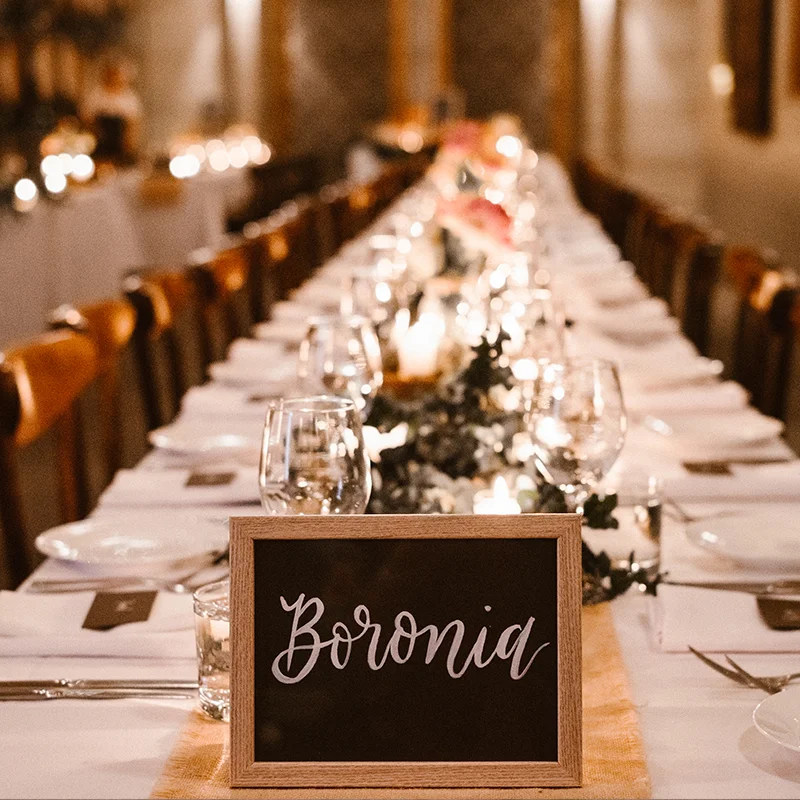 Light of Leni | Hand Lettering | Table Numbers
