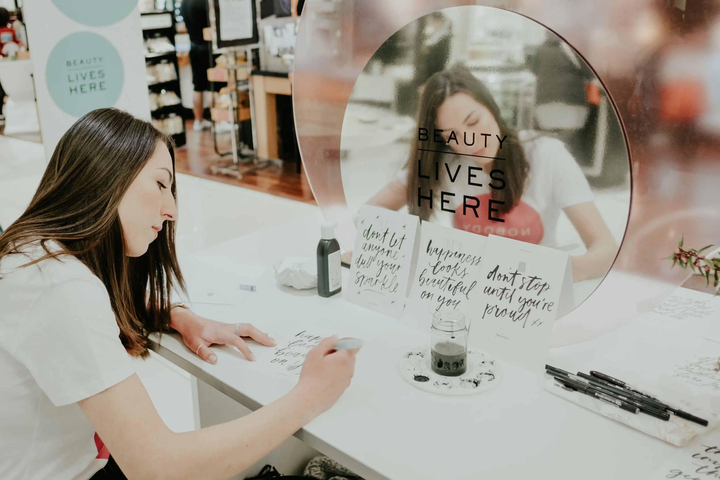 Light of Leni | Live Lettering | Myer