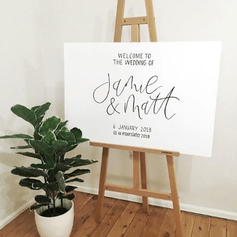 Light of Leni | Signage | Wedding Entry Sign