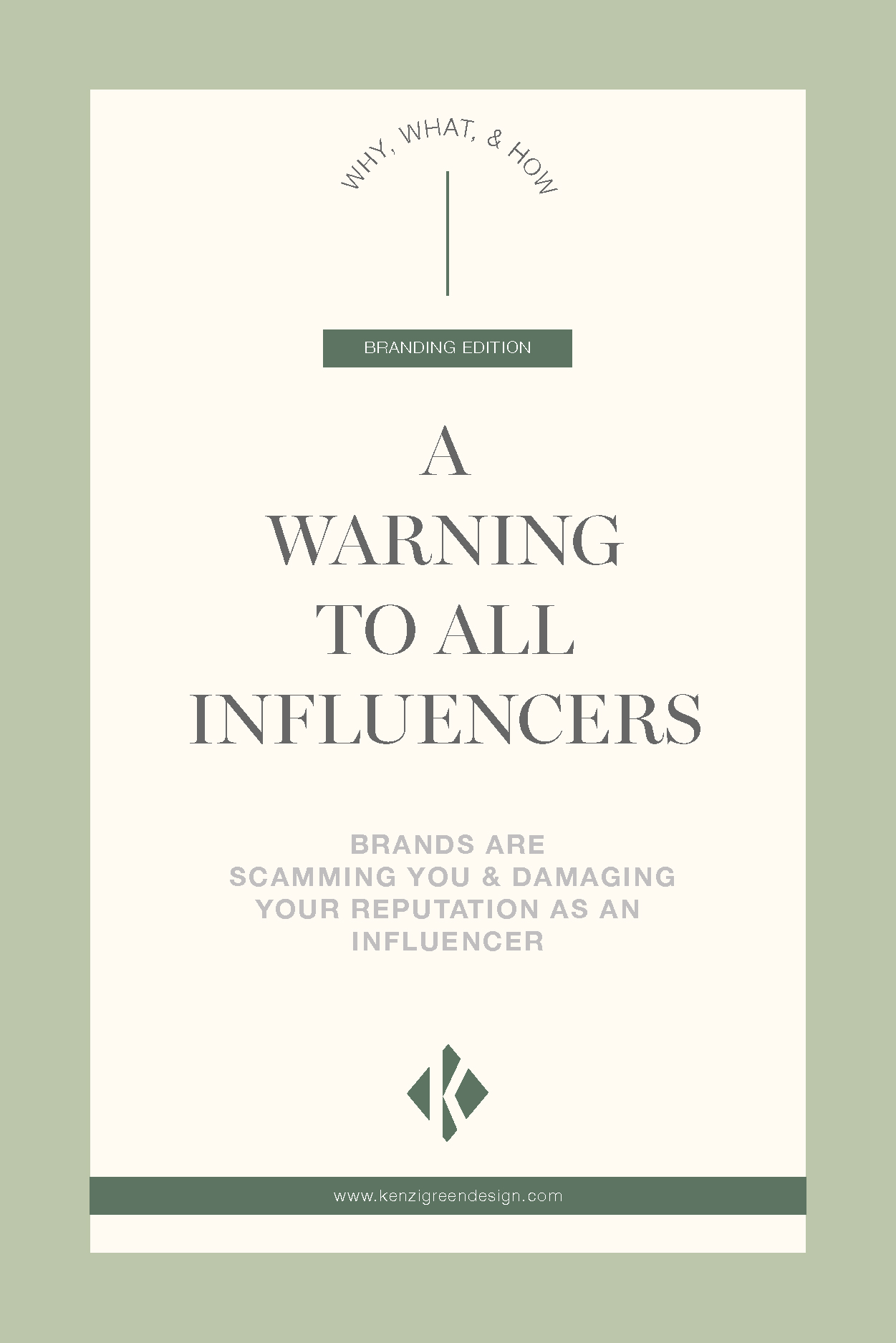 A warning to all influencers