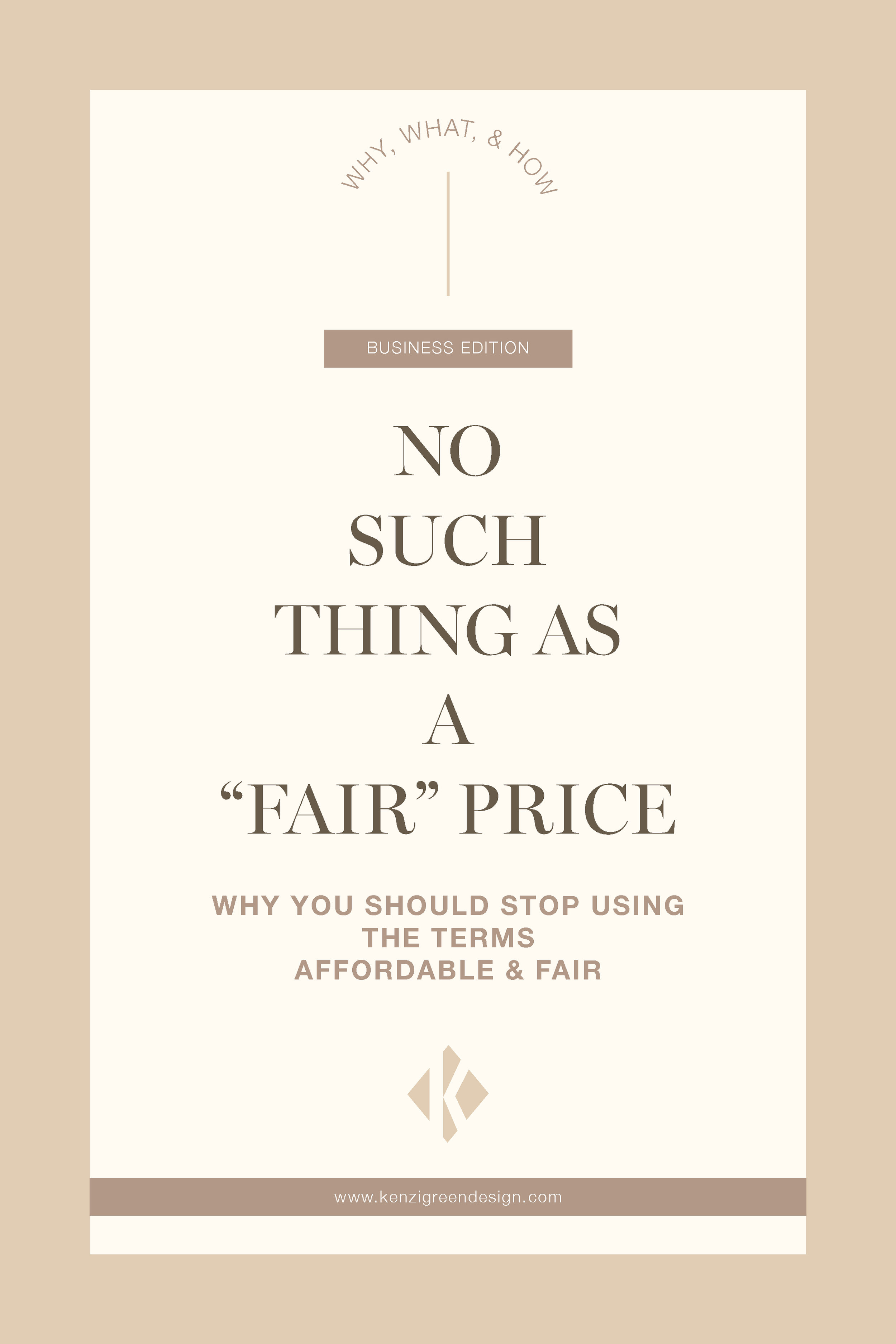 No such Thing as a Fair Price